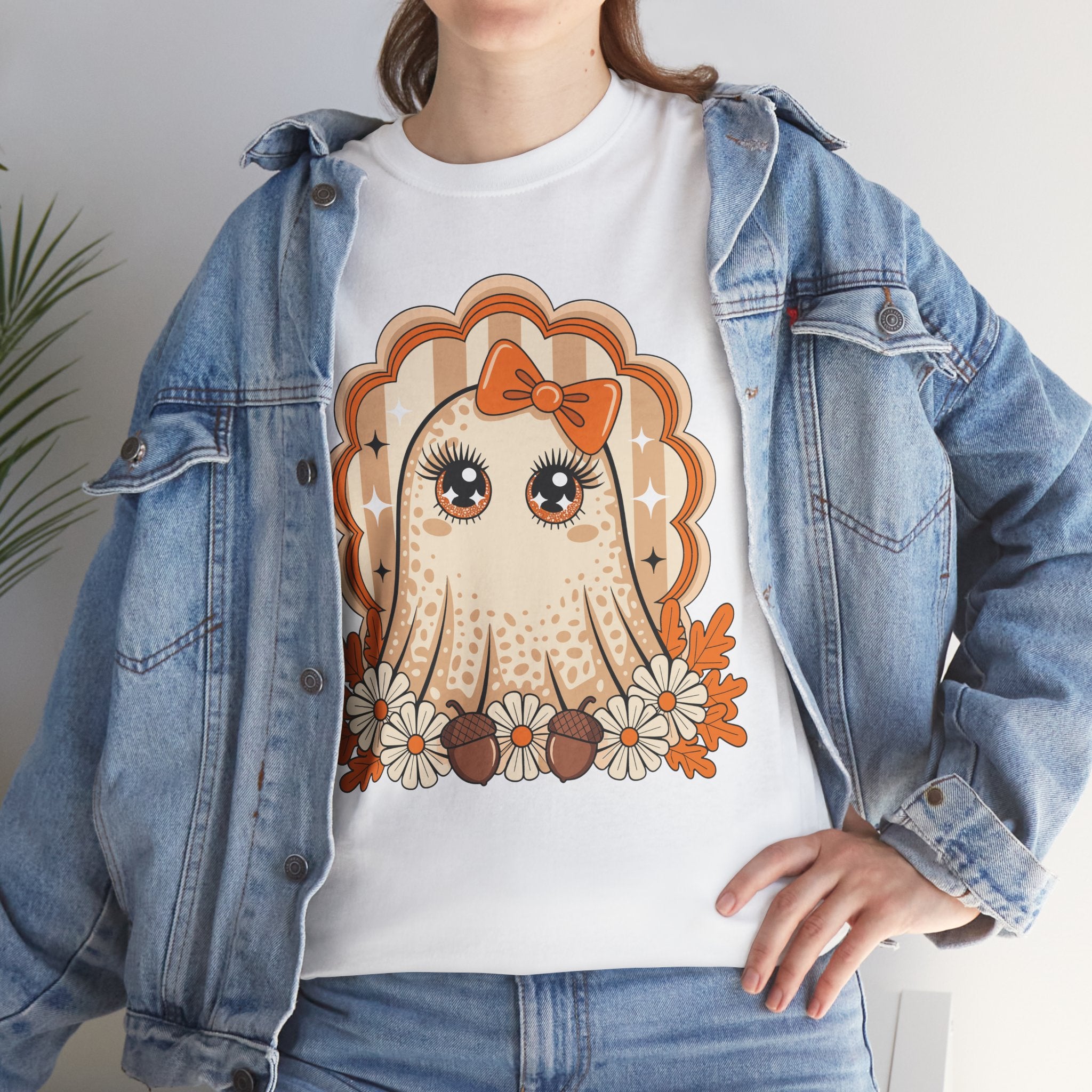 Ghost and Daisies Unisex Cotten Tee