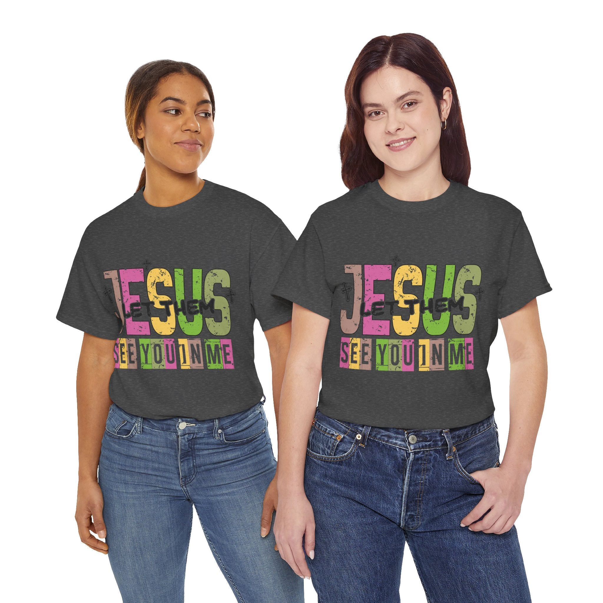 Jesus ‘See You In Me’ Distressed Pastel Unisex Cotton T-Shirt