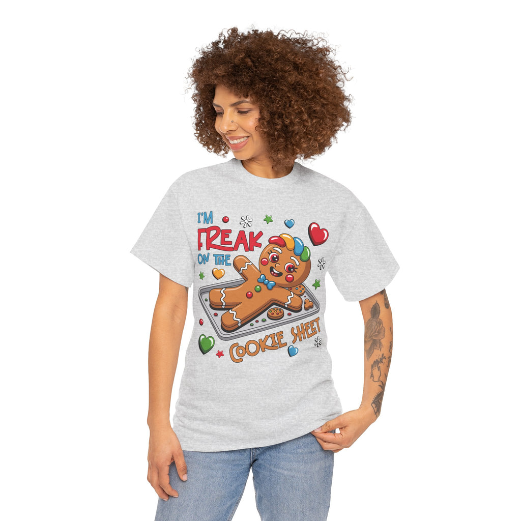 Gingerbread ‘I’m Freak on the Cookie Sheet’ Unisex Cotton Tee