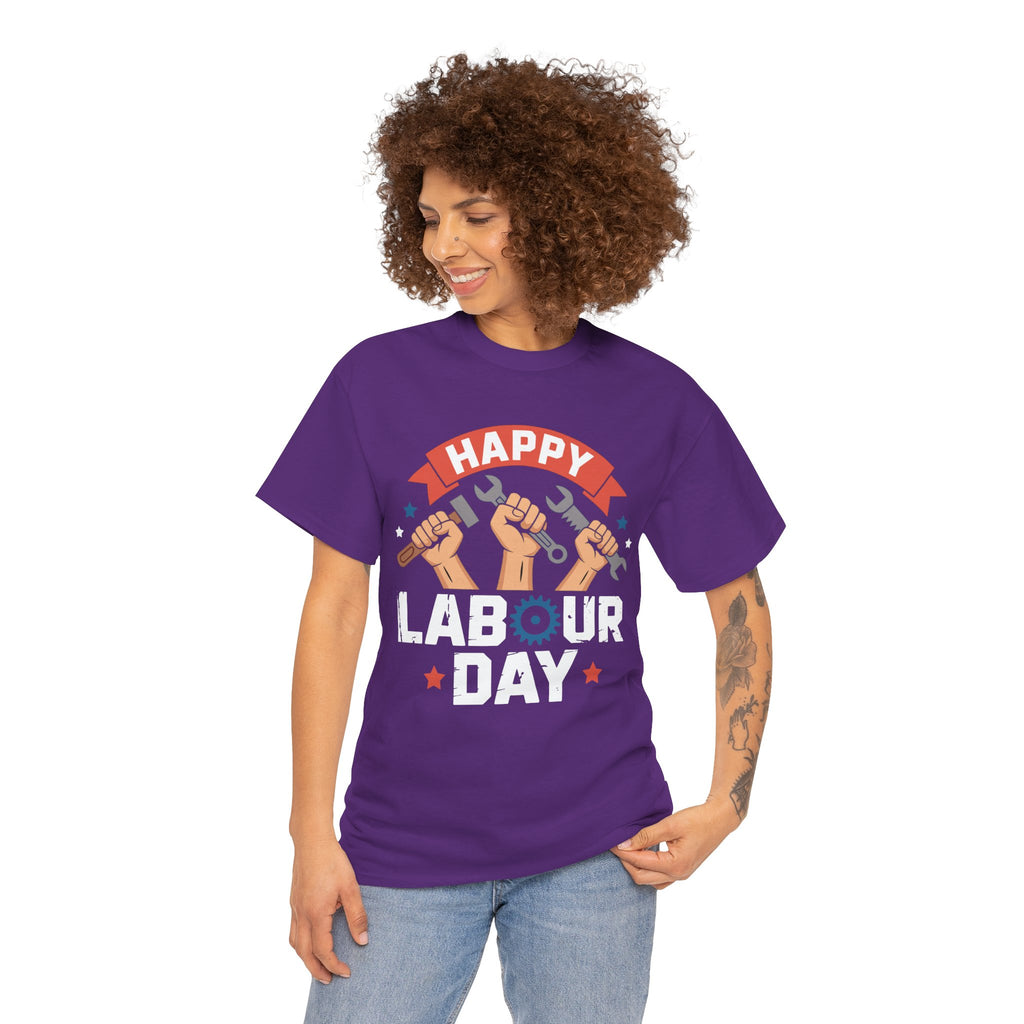Happy US Labour Day Unisex Heavy Cotton T-Shirt