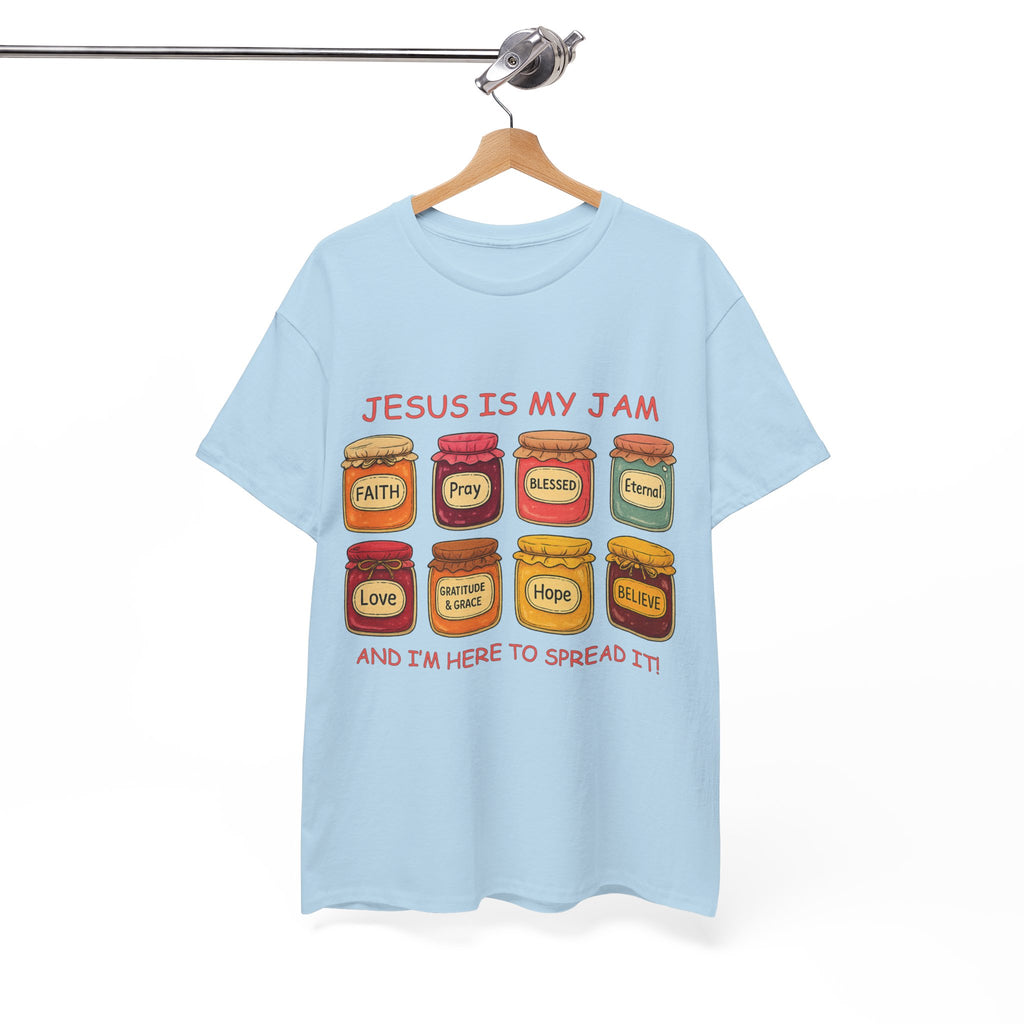 Jesus Is My Jam T-Shirt — Christian Faith Jam Jar Unisex Cotton Tee