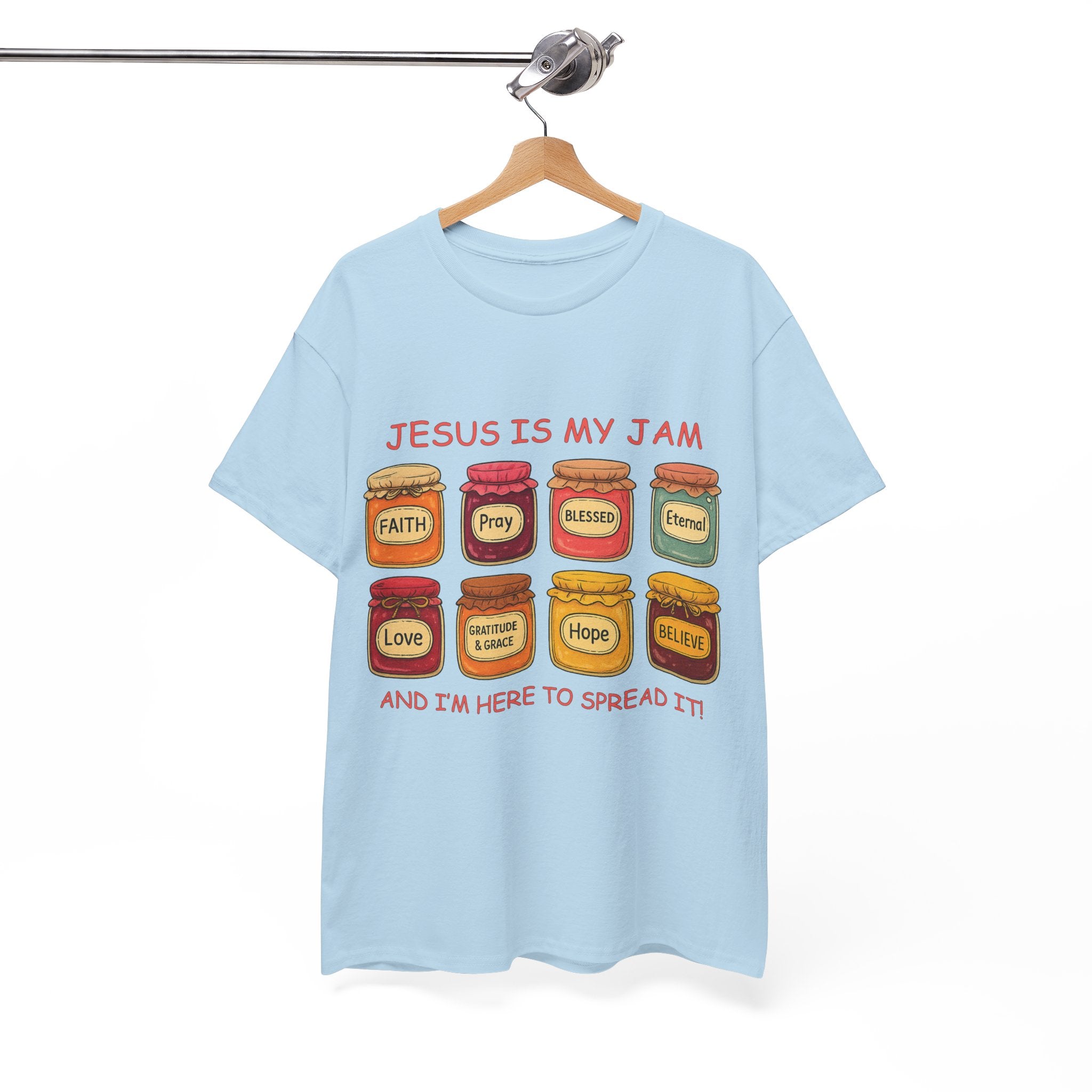 Jesus Is My Jam T-Shirt — Christian Faith Jam Jar Unisex Cotton Tee
