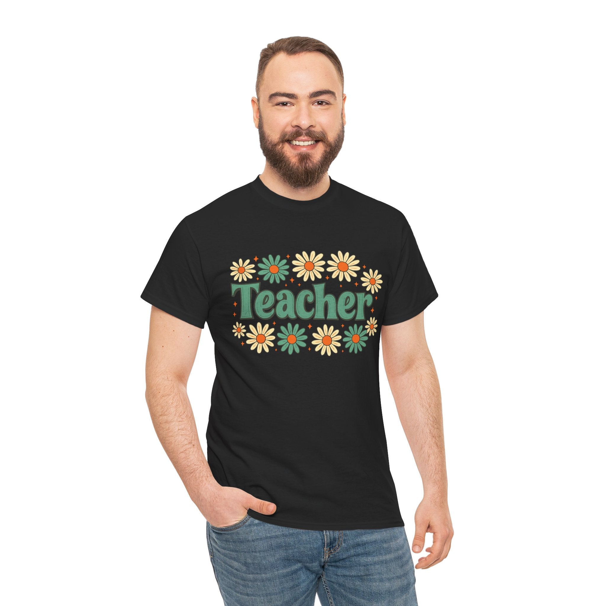 Floral Teacher Tee - Perfect Gift for Educators