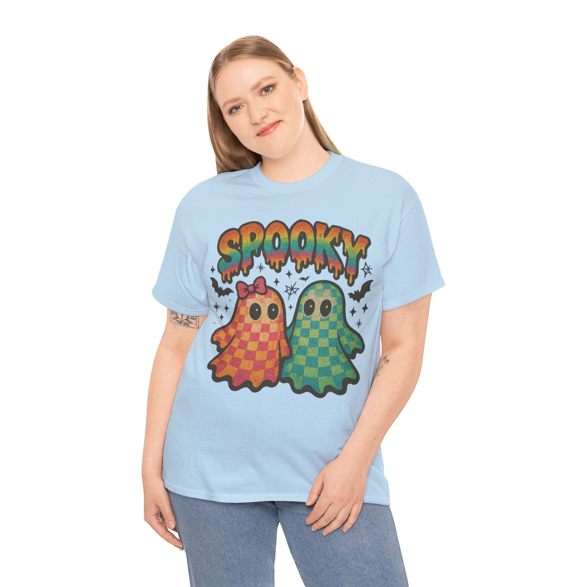 Spooky Pastel Ghosts Unisex Cotton Tee