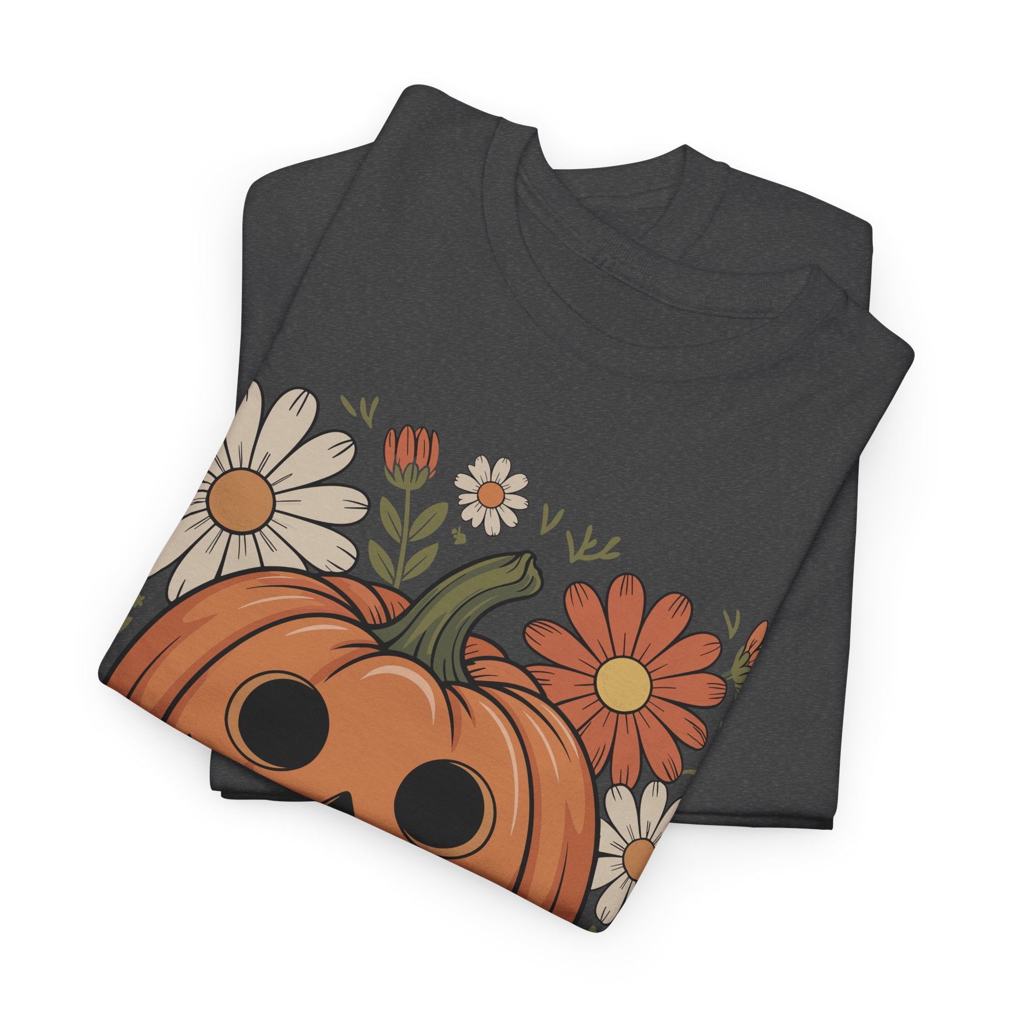 Halloween Pumpkin Unisex Cotton Tee