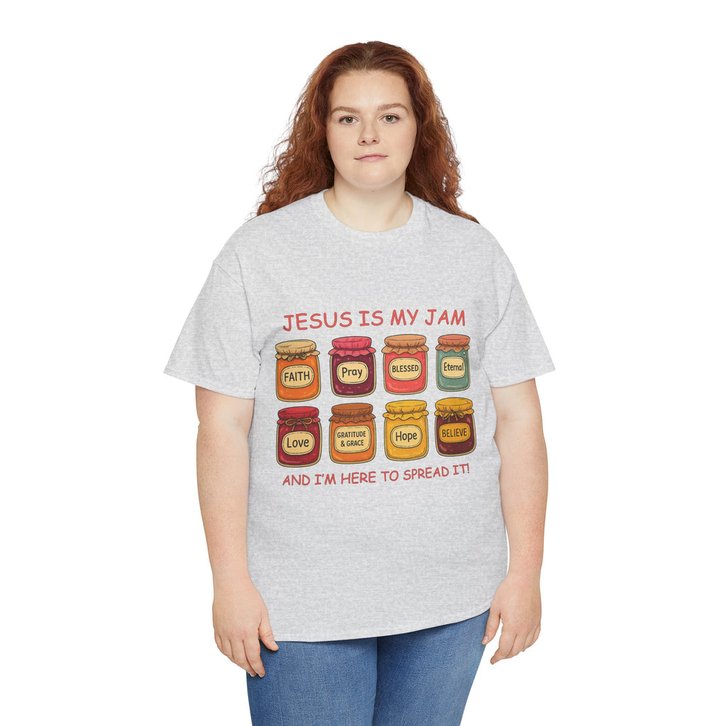Jesus Is My Jam T-Shirt — Christian Faith Jam Jar Unisex Cotton Tee