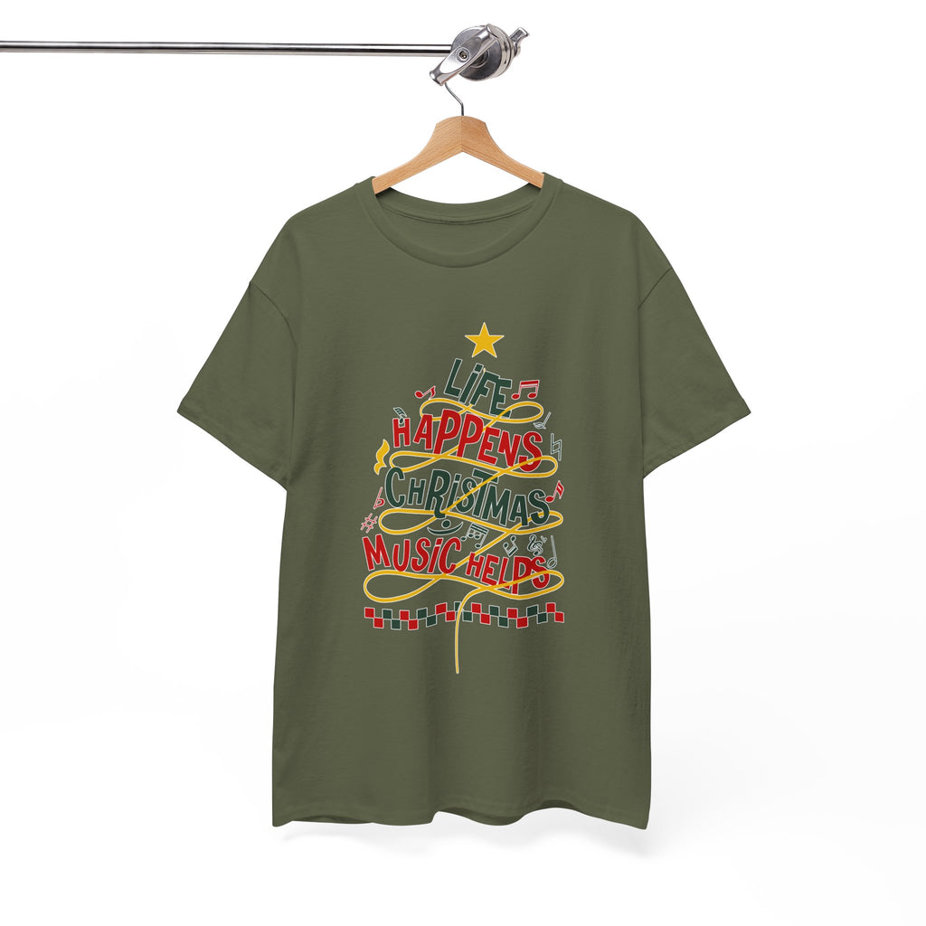 Christmas Music Tree Unisex Cotton Tee