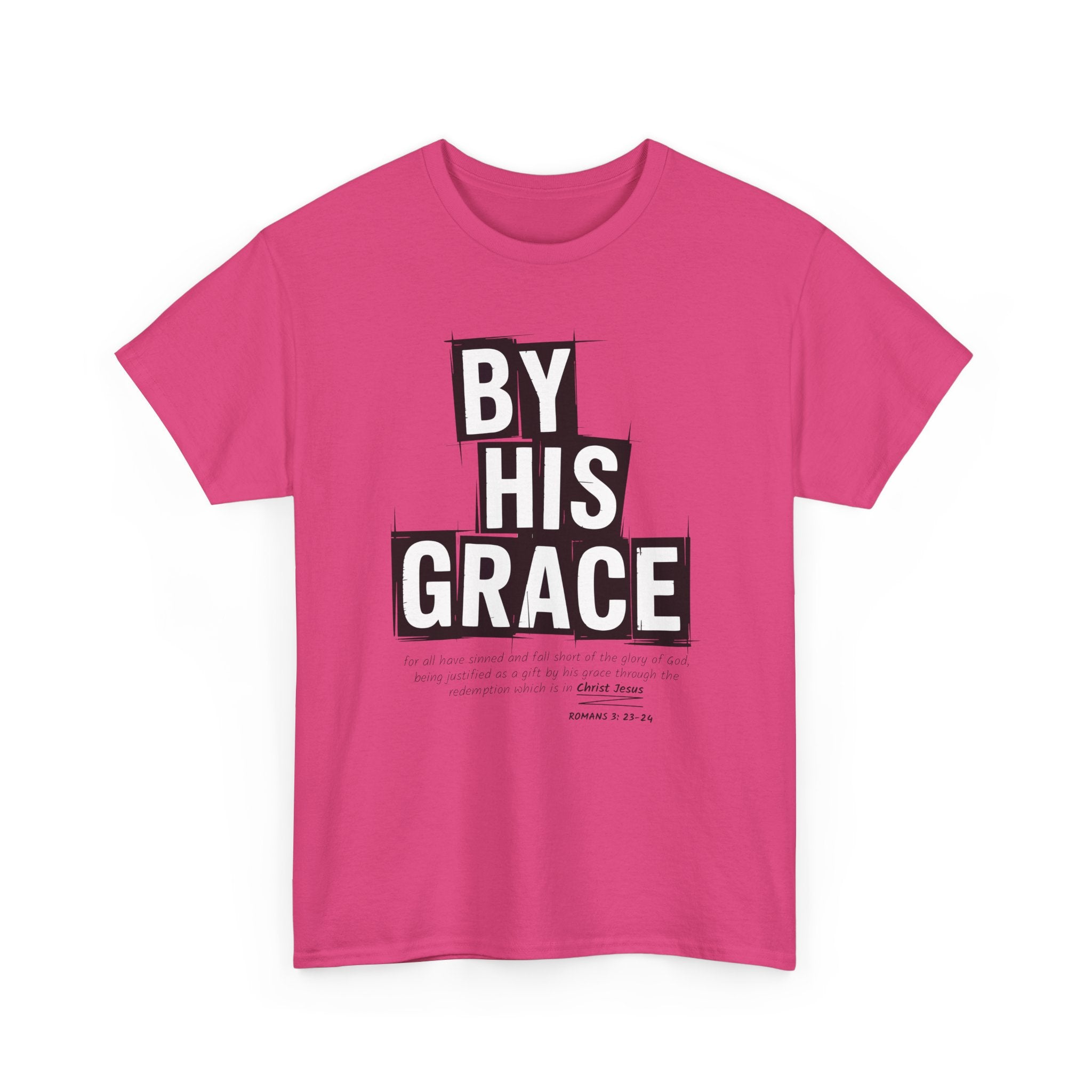 By His Grace tee — Minimalist Faith Christian Unisex Cotton T-Shirt