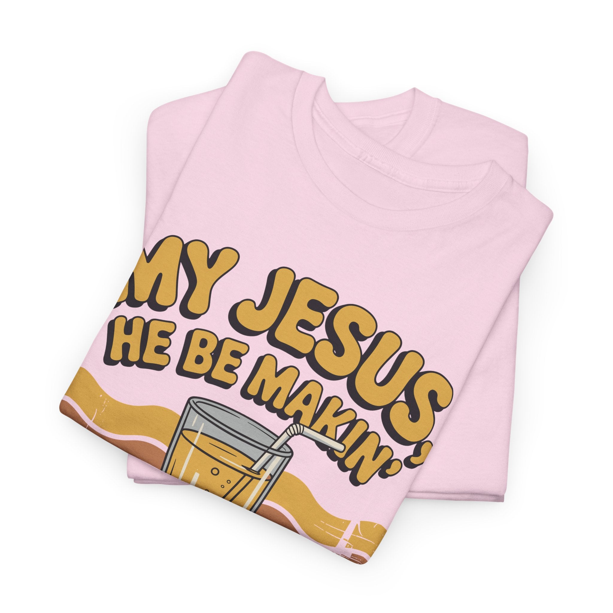 My Jesus, He Be Makin’ Lemonade T-Shirt — Retro Lemonade Christian Unisex Cotton Tee