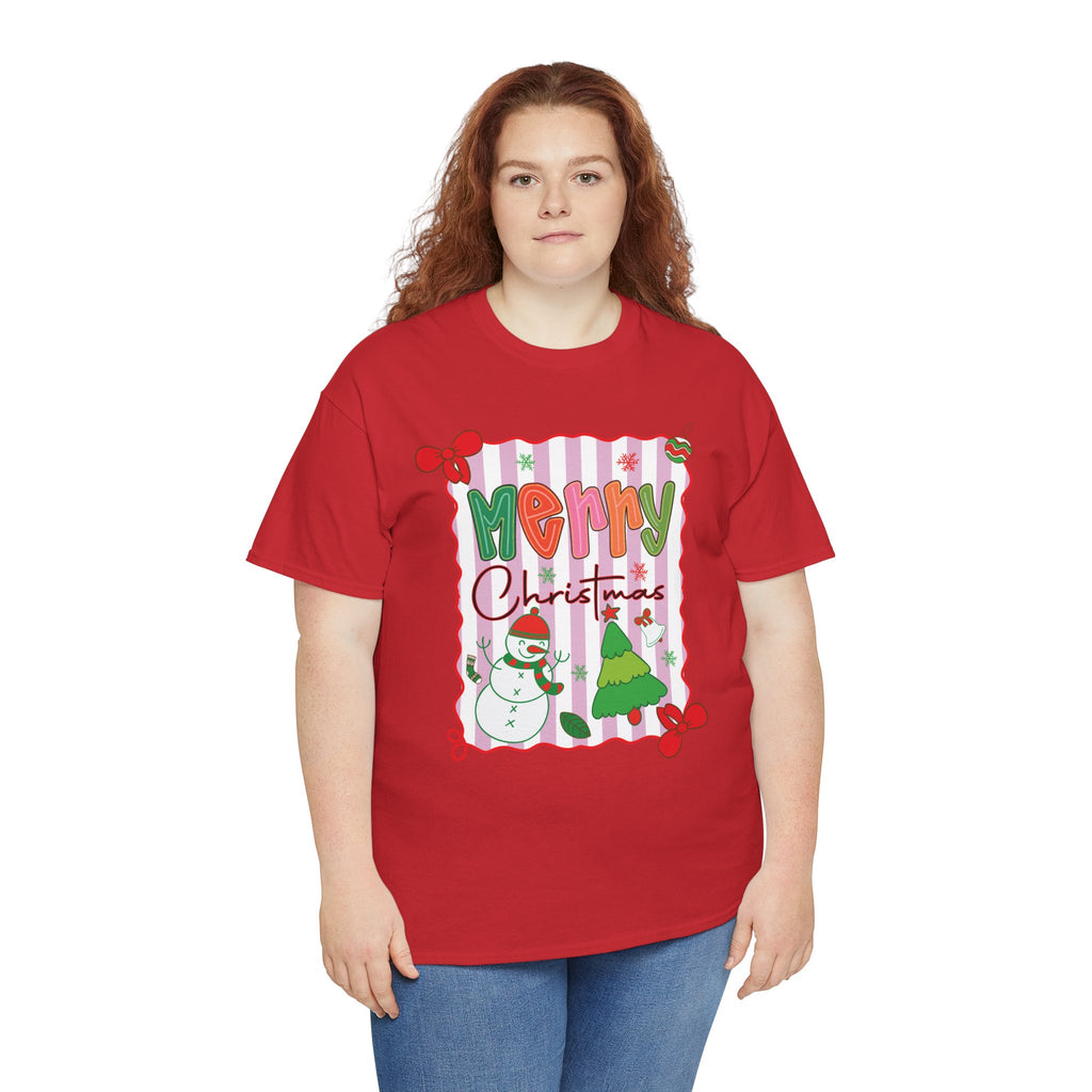 Christmas Snowman Unisex Cotton Tee