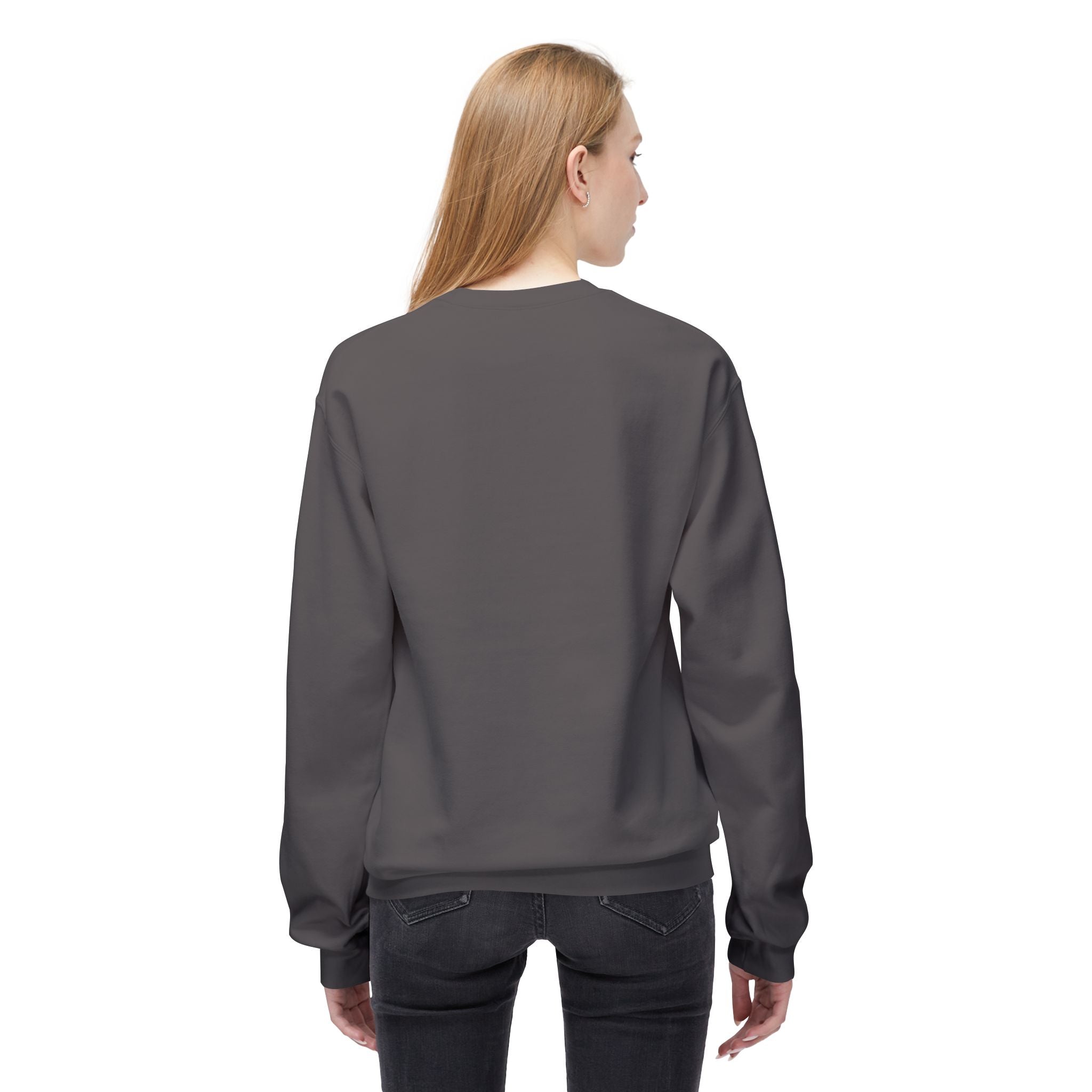 Cute Goose Drinking Fleece Crewneck Sweatshirt- Unisex