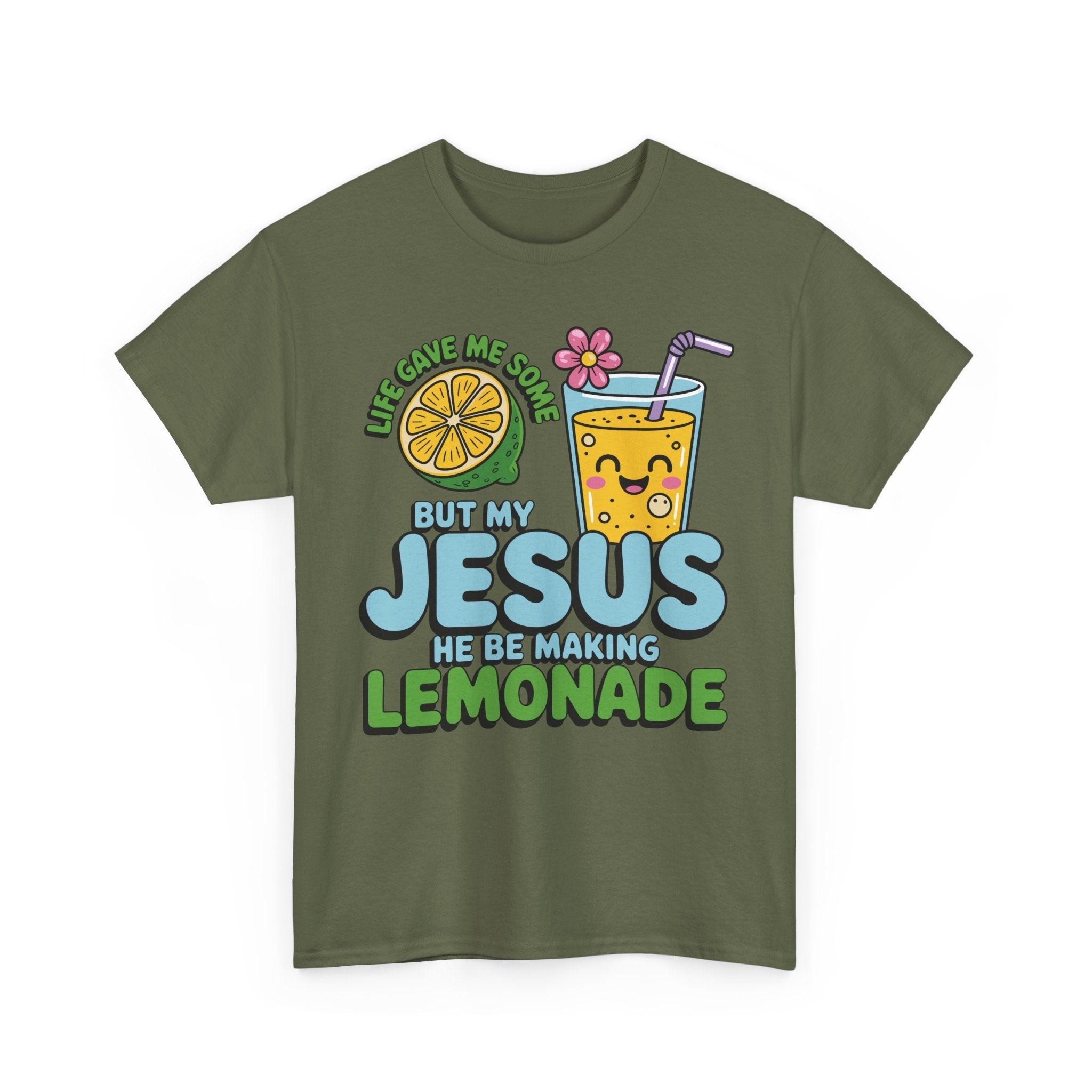 Christian Lemonade T‑Shirt — "Life Gave Me Some Lemons, My Jesus Makes Lemonade"Unisex Cotton Tee