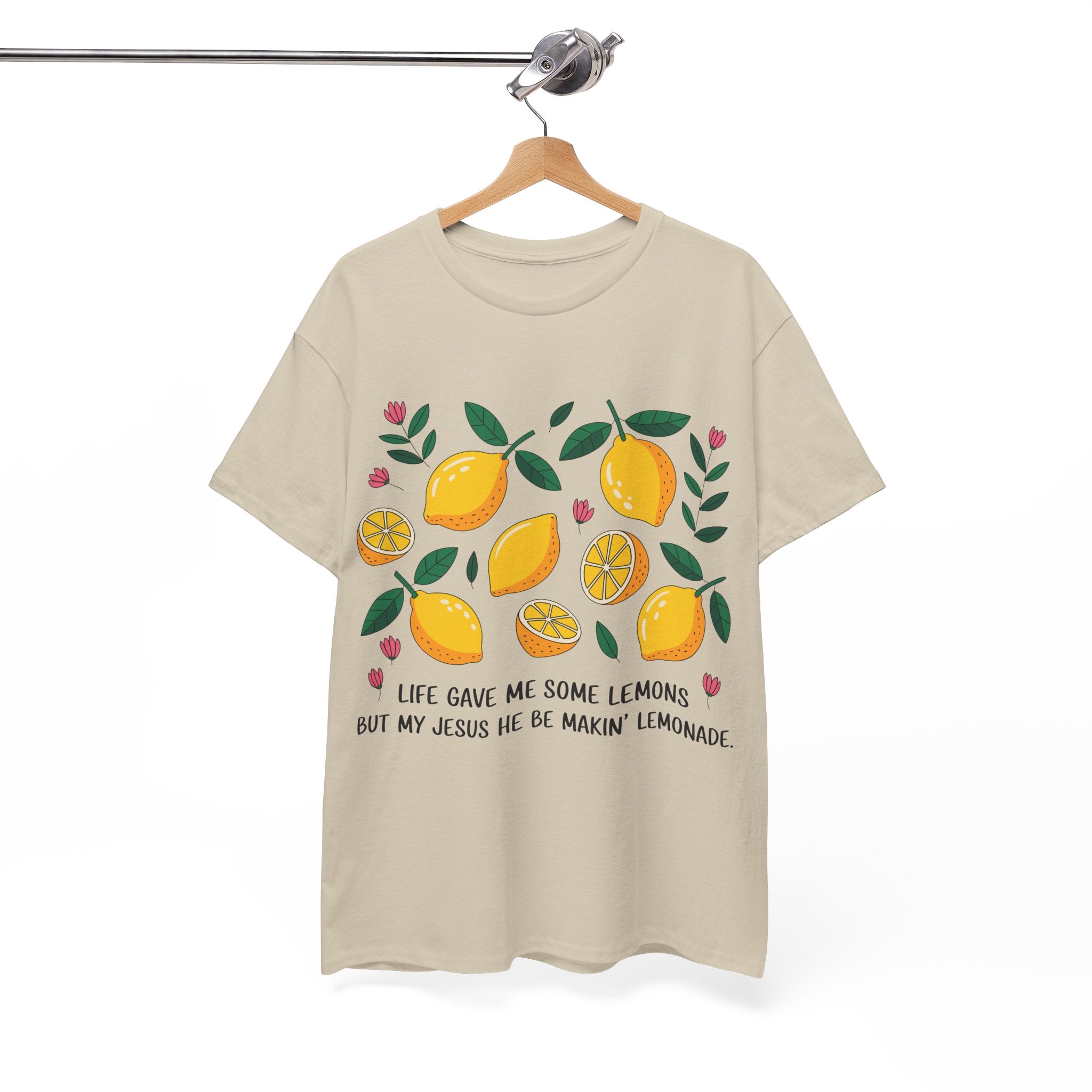 Christian Lemonade Tee — "Life gave me some lemons but my Jesus he be makin’ lemonade"Unisex Cotton Tee
