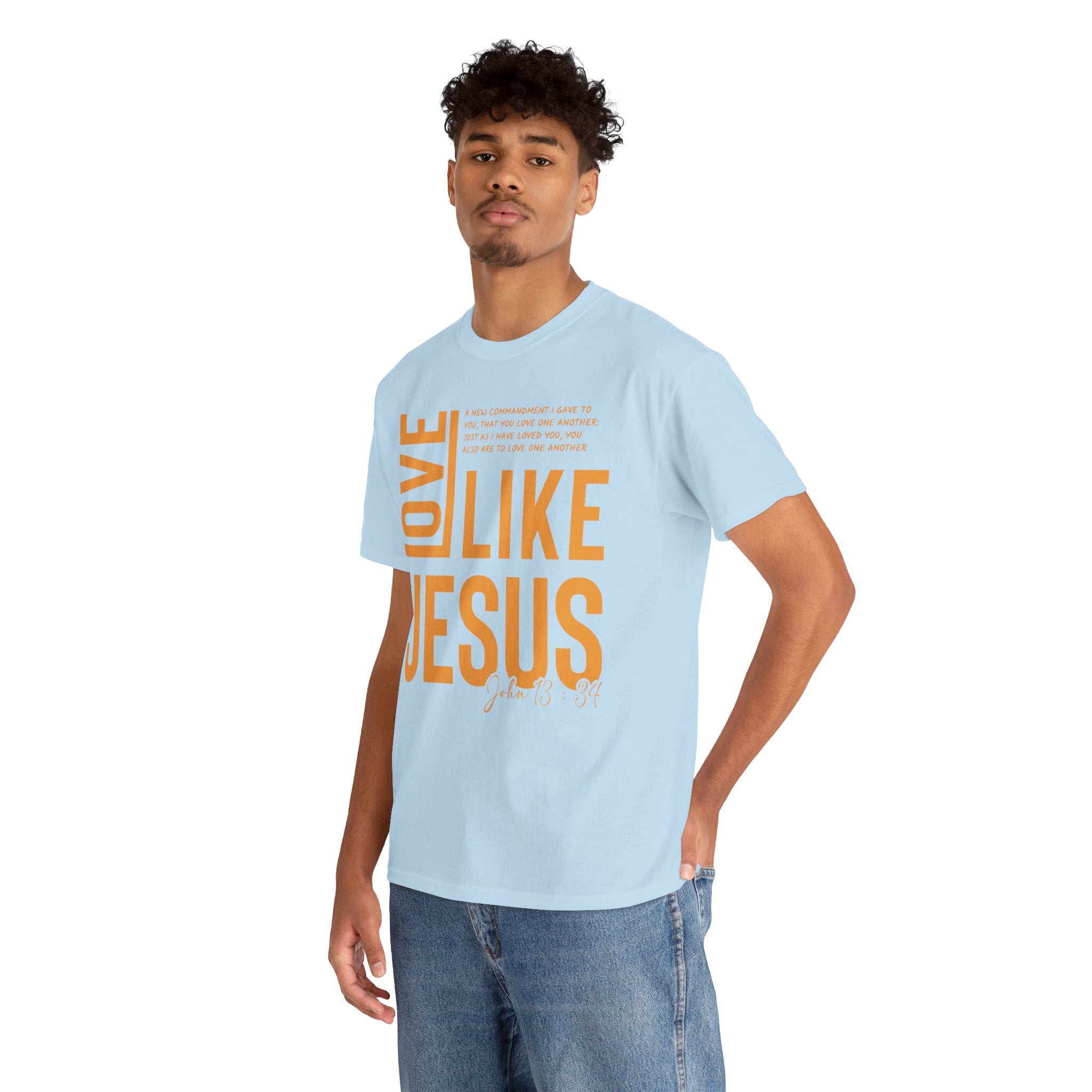 Love Like Jesus T-Shirt — John 13:34 Christian Unisex Cotton Tee