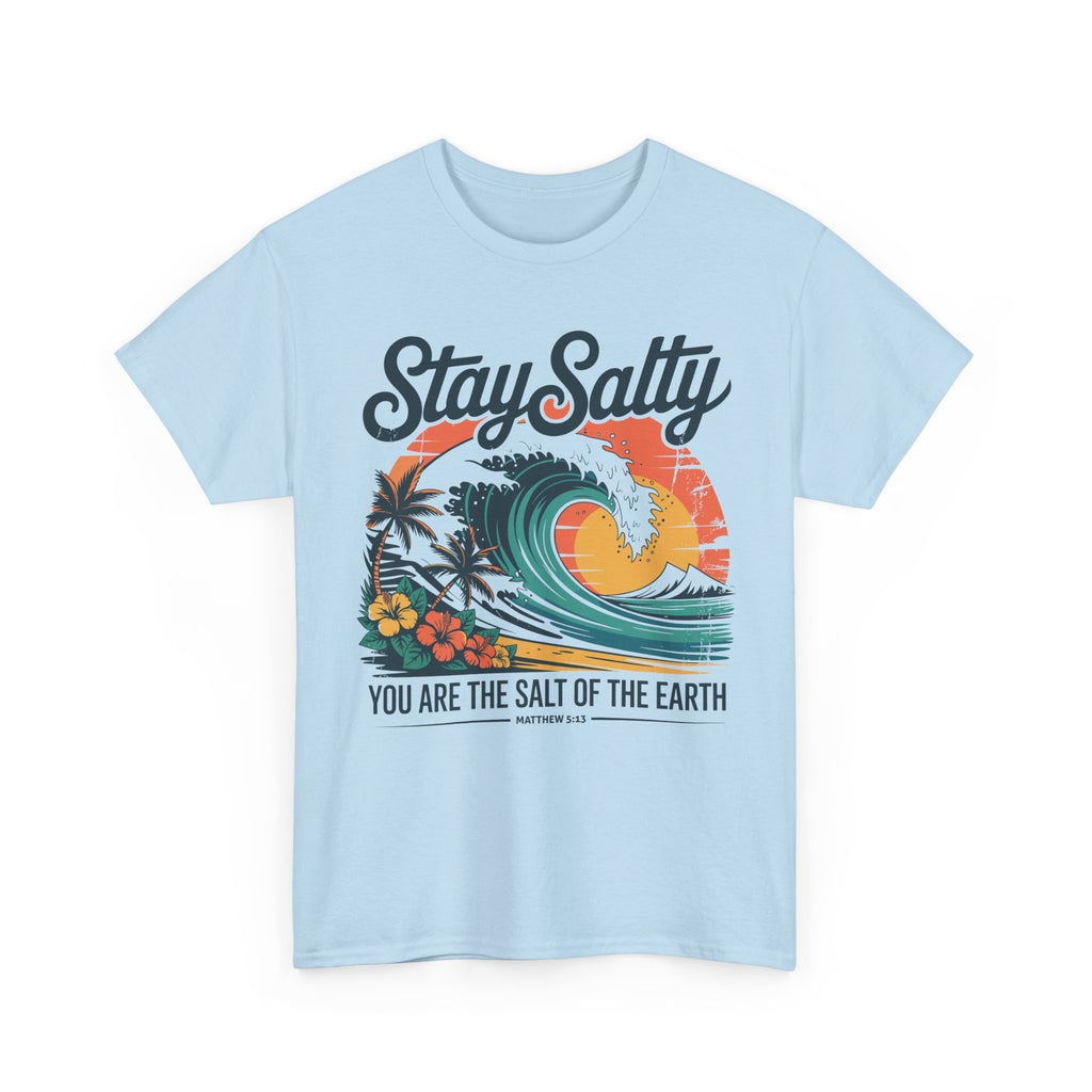 Stay Salty Beach Tee — "You are the salt of the earth (Matthew 5:13)"Unisex Cotton Tee