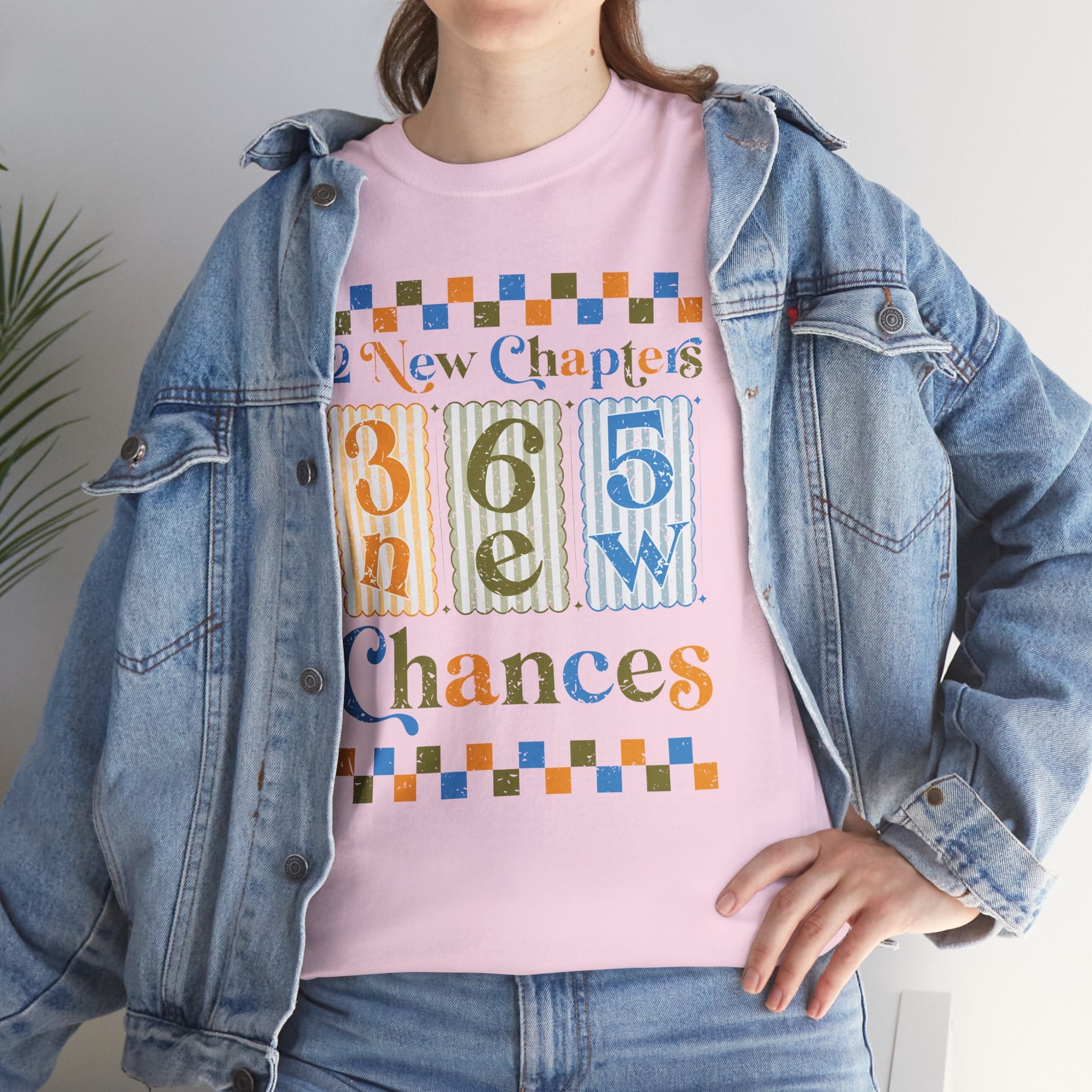 12 New Chapters 365 New Chances Vintage Tee — Fresh Start Inspirational Unisex Cotton Tee