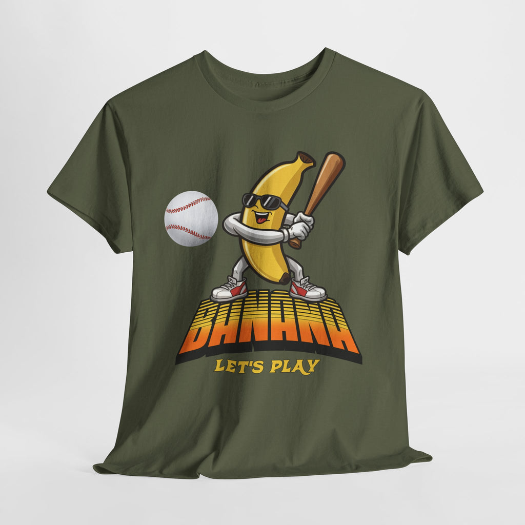 Banana Playing Baseball Tee