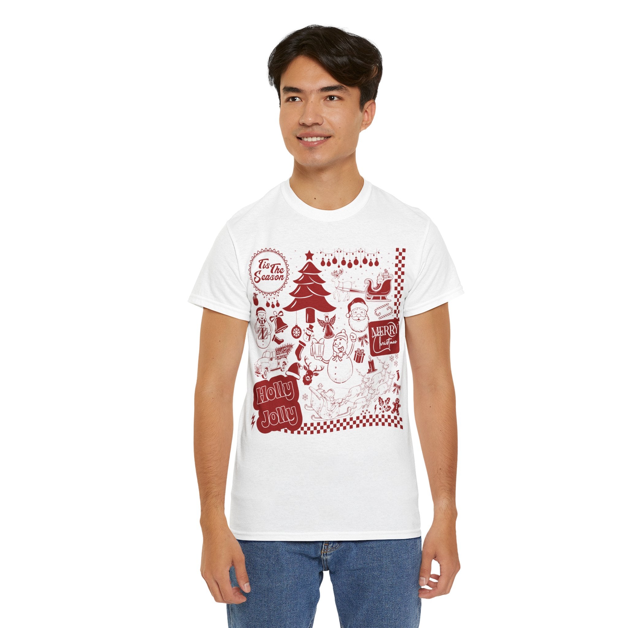 Christmas Festive Unisex Cotton T-shirt
