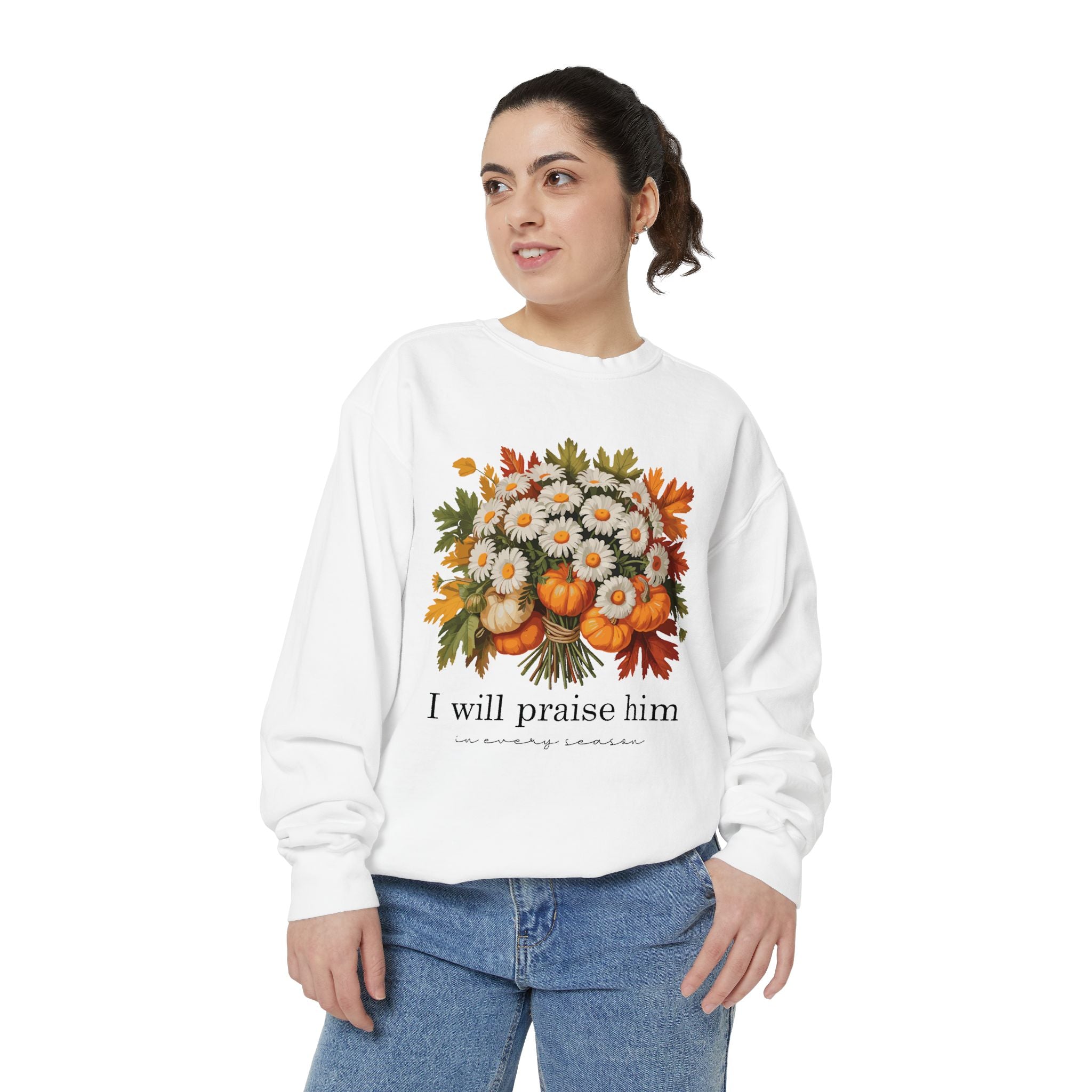 Praise Him Floral Sweatshirt- Unisex