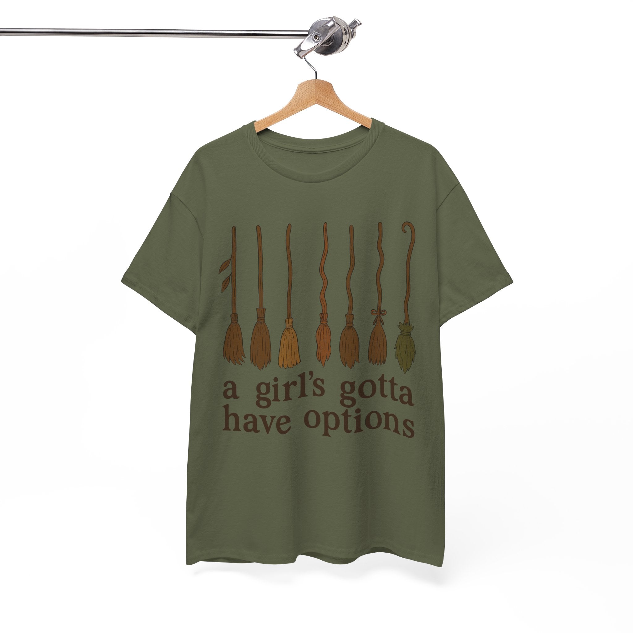 Witch Brooms Options Unisex Cotton Tee