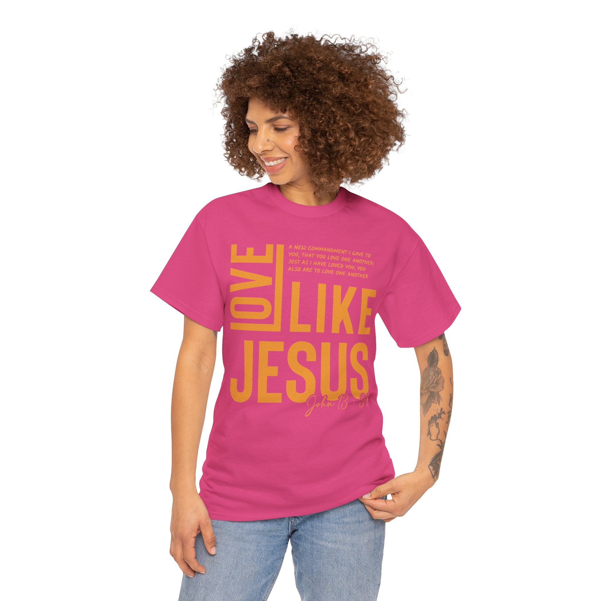Love Like Jesus T-Shirt — John 13:34 Christian Unisex Cotton Tee