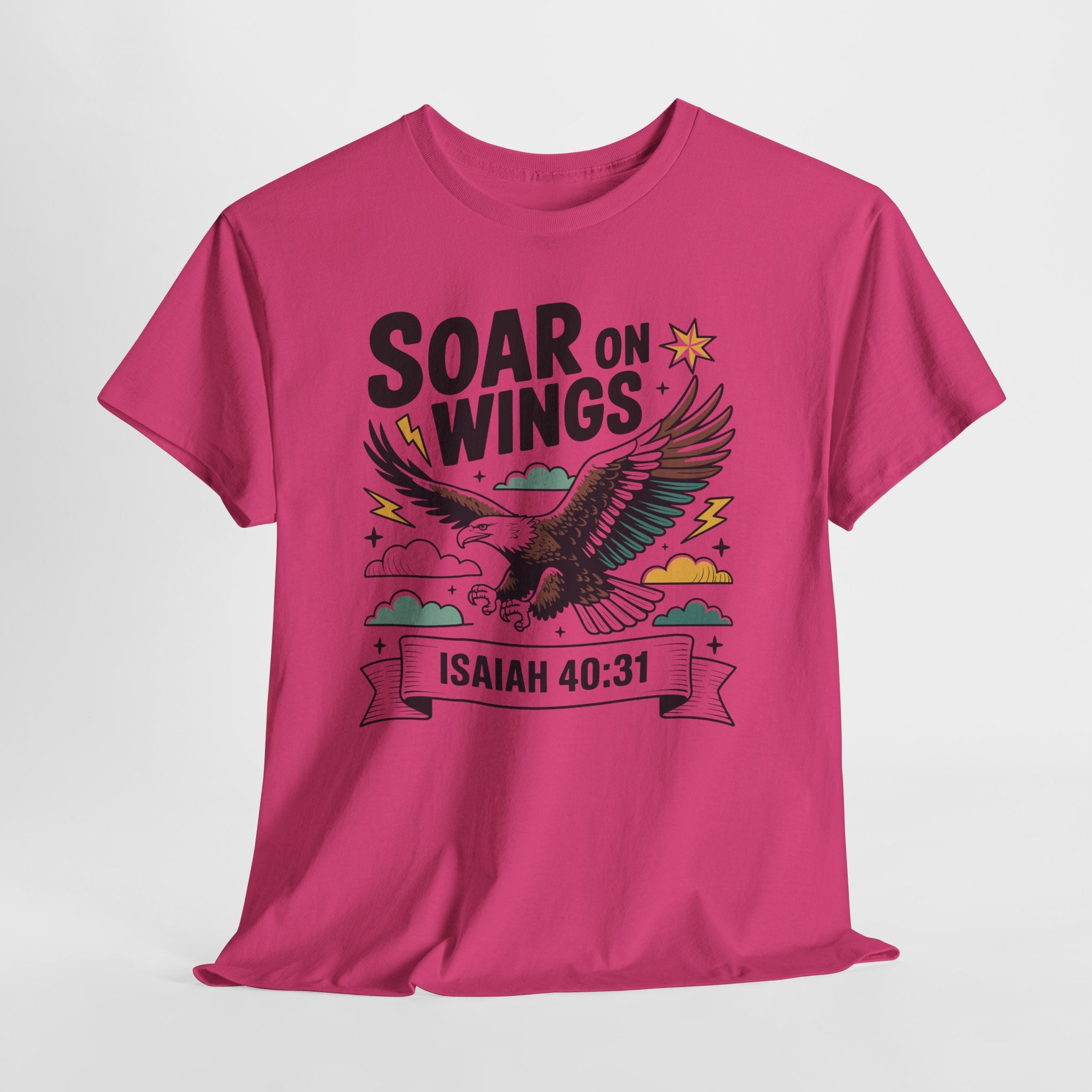 Isaiah 40:31 "Soar on Wings" Eagle Unisex Cotton T-Shirt