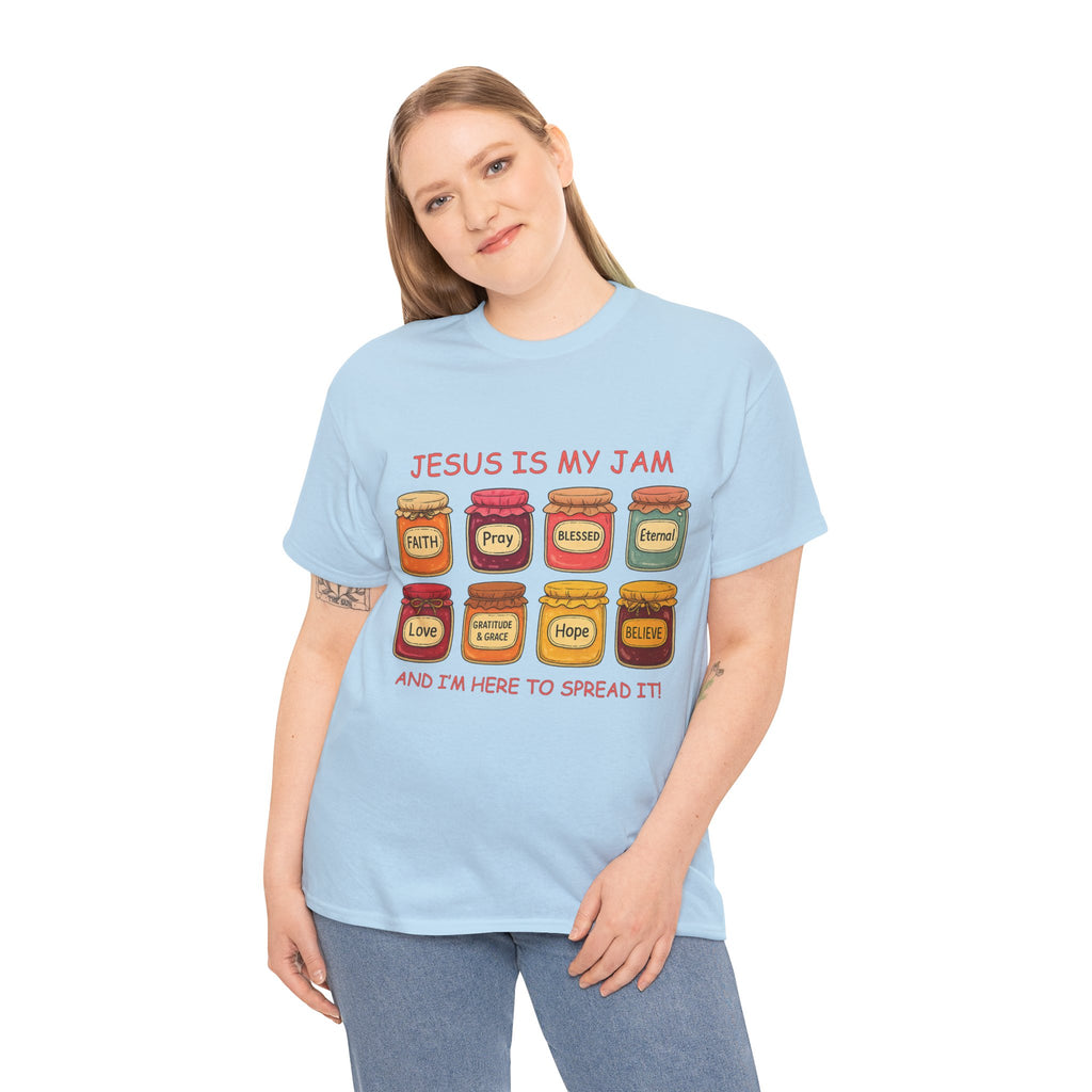 Jesus Is My Jam T-Shirt — Christian Faith Jam Jar Unisex Cotton Tee