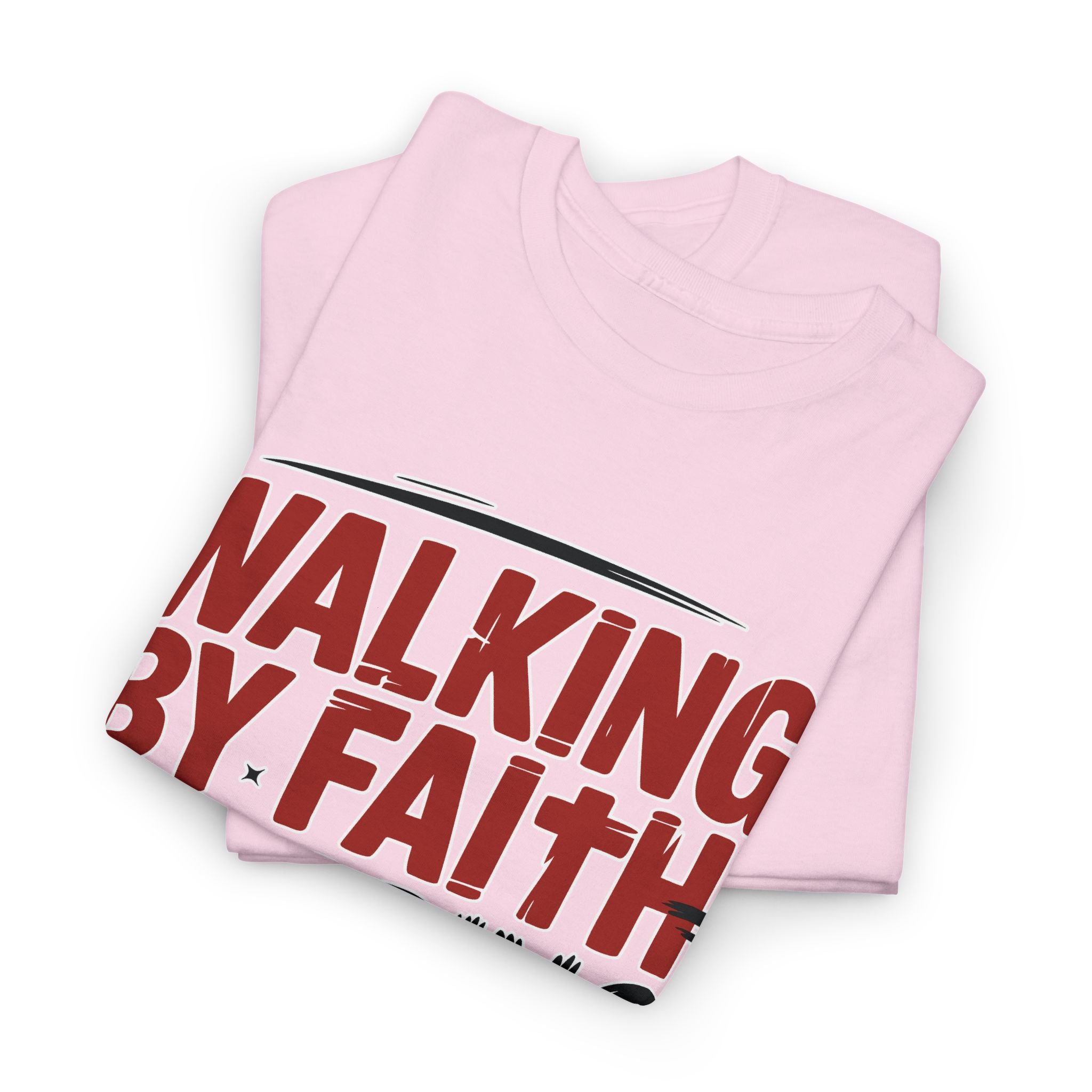 Walking by Faith, Tripping Constantly Unisex Cotton T-Shirt