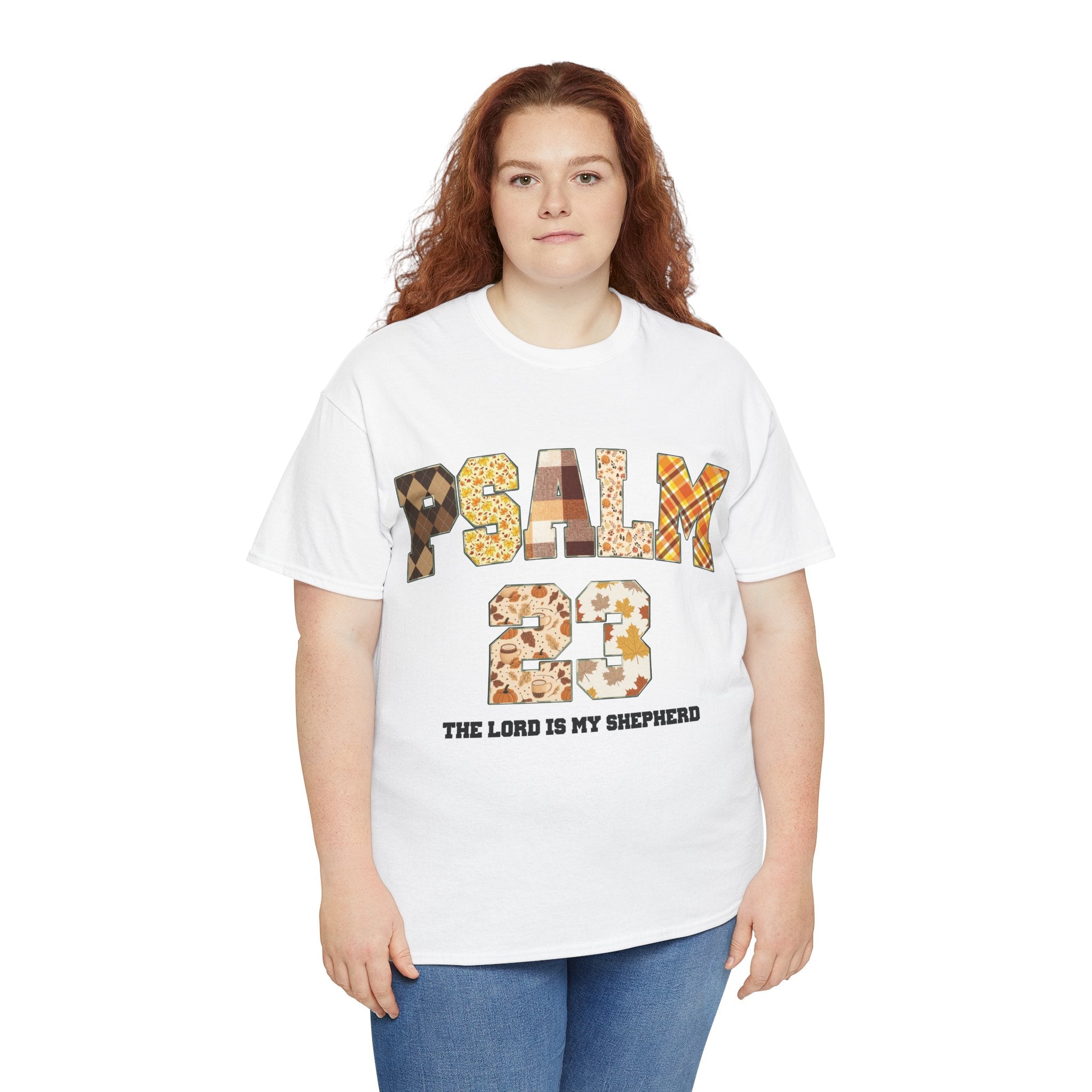 Psalm 23 Patchwork Unisex Cotton Tee