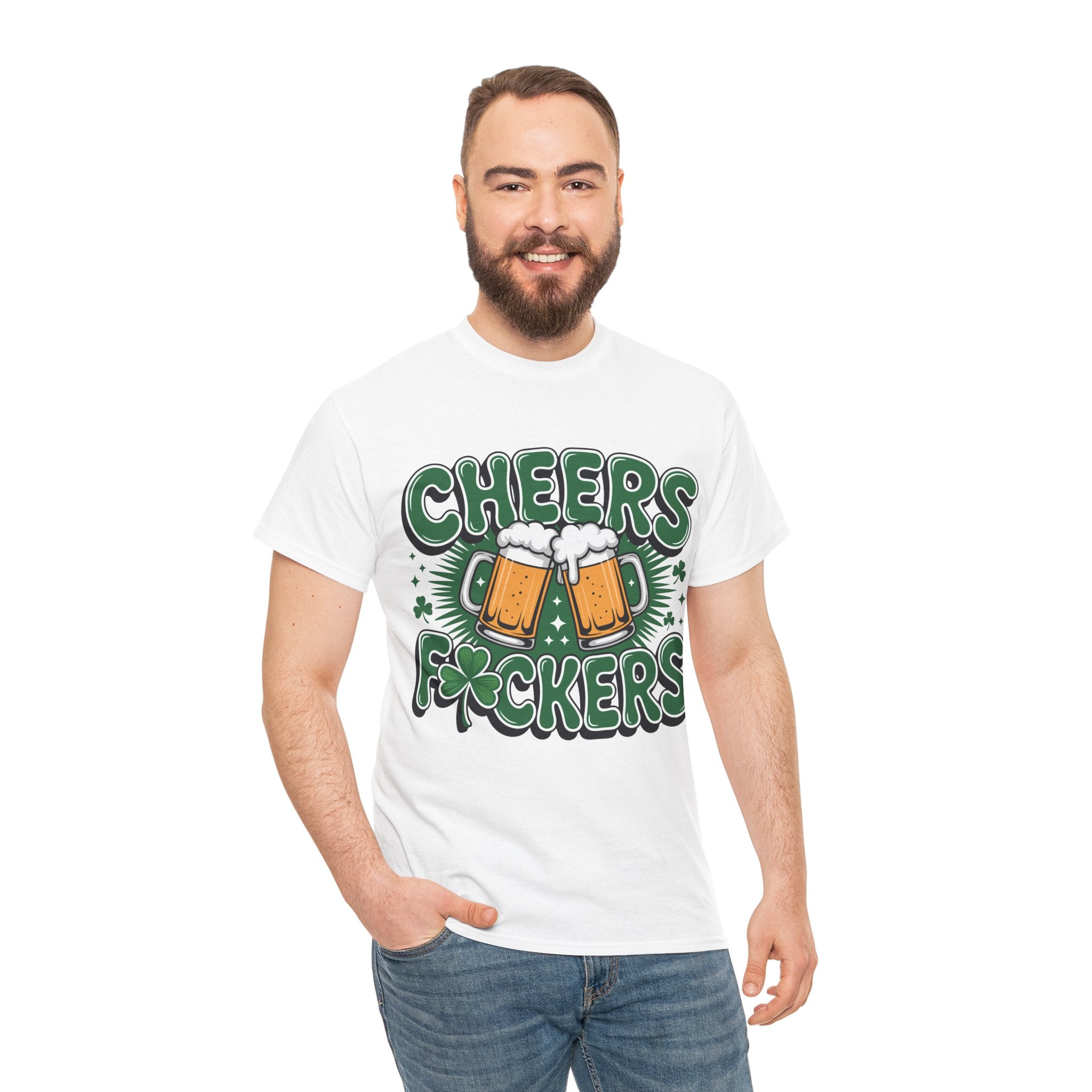 Cheers Fockers Beer Clinking Mugs Unisex Cotton T-Shirt