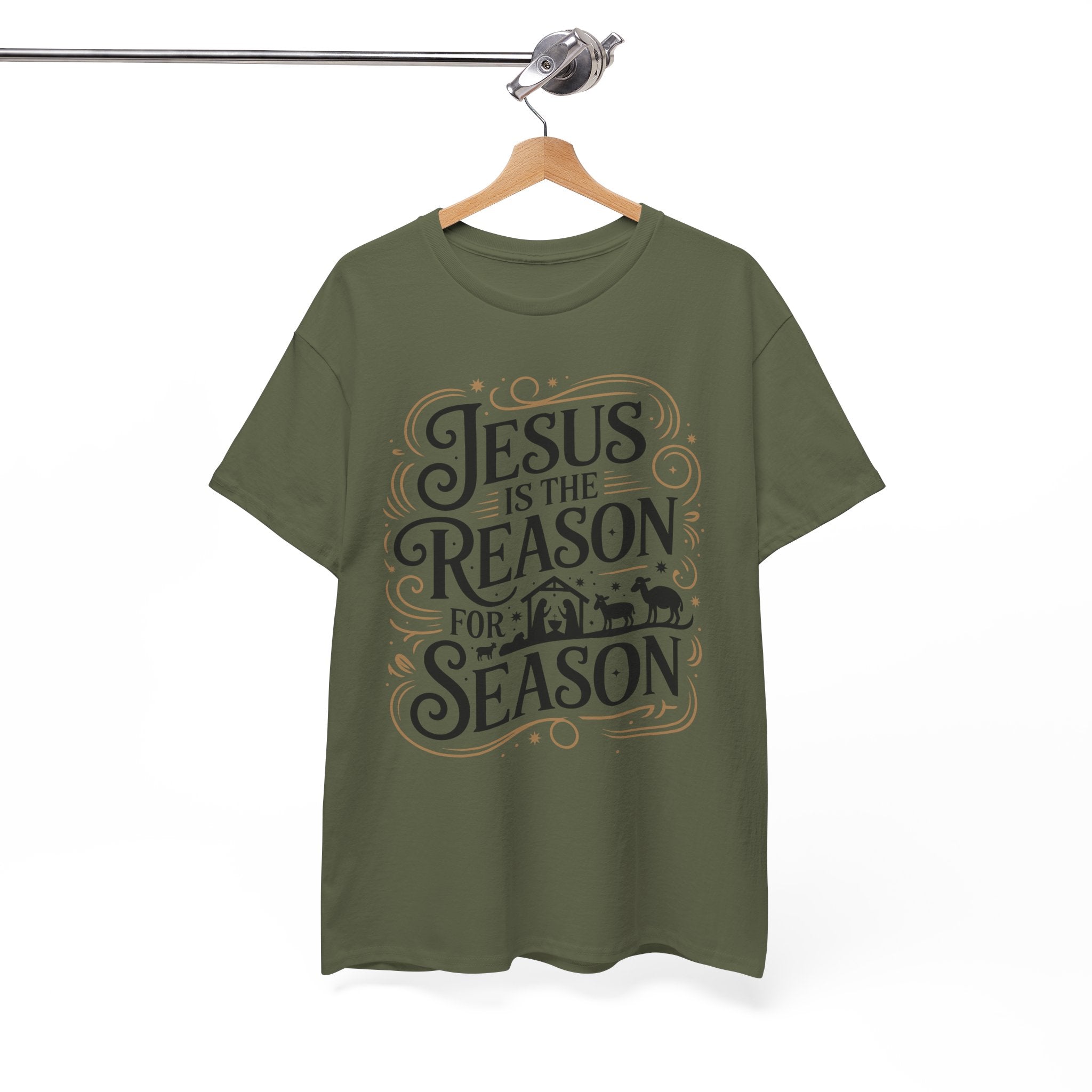 Vintage Gold Frame T-Shirt — Elegant Decorative Flourish Unisex Cotton Tee