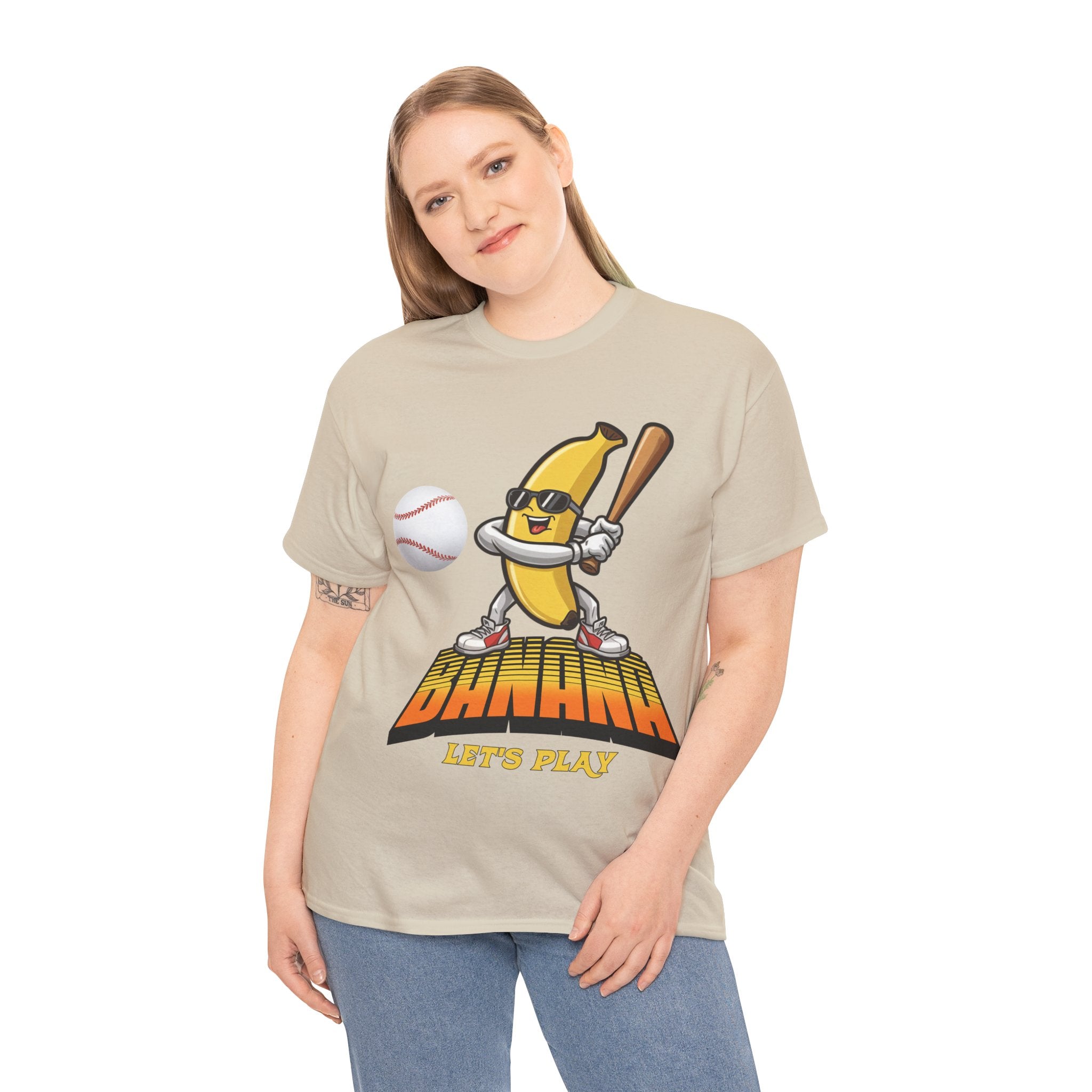 Banana Playing Baseball Tee