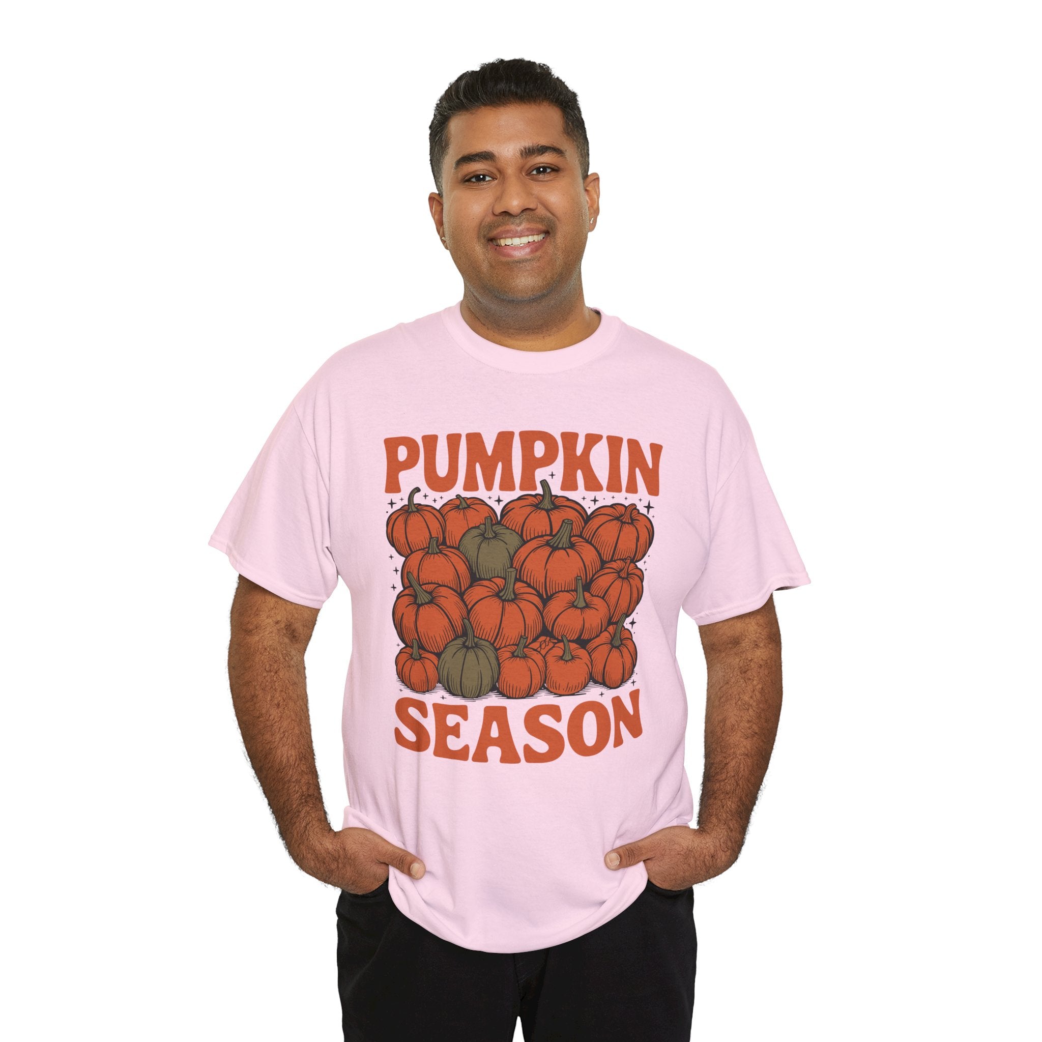 Pumpkin Season Tee — Fall Pumpkin Pile Unisex Cotton Tee