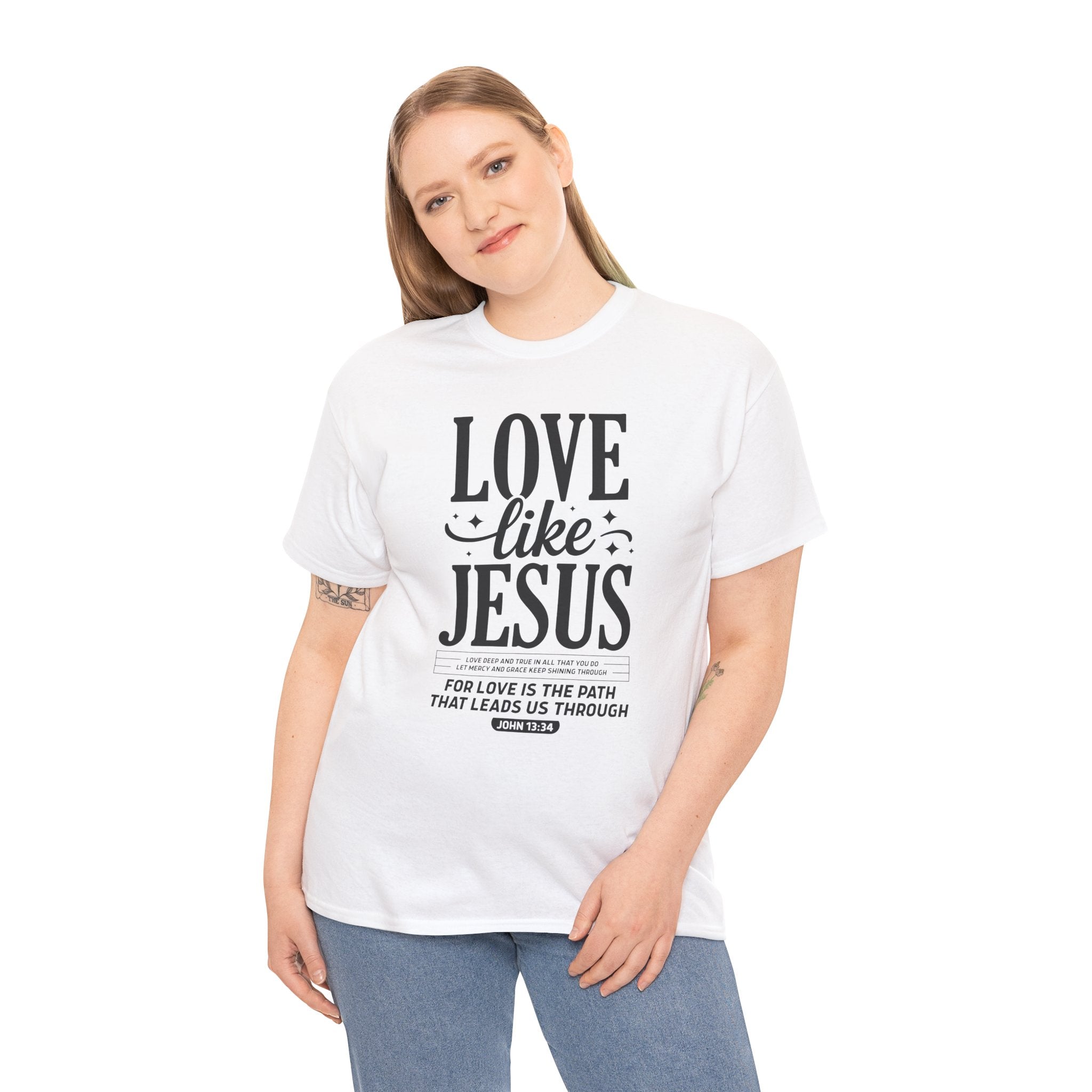 Love Like Jesus Tee — John 13:34 Faith-Inspired Christian Unisex Cotton T-Shirt