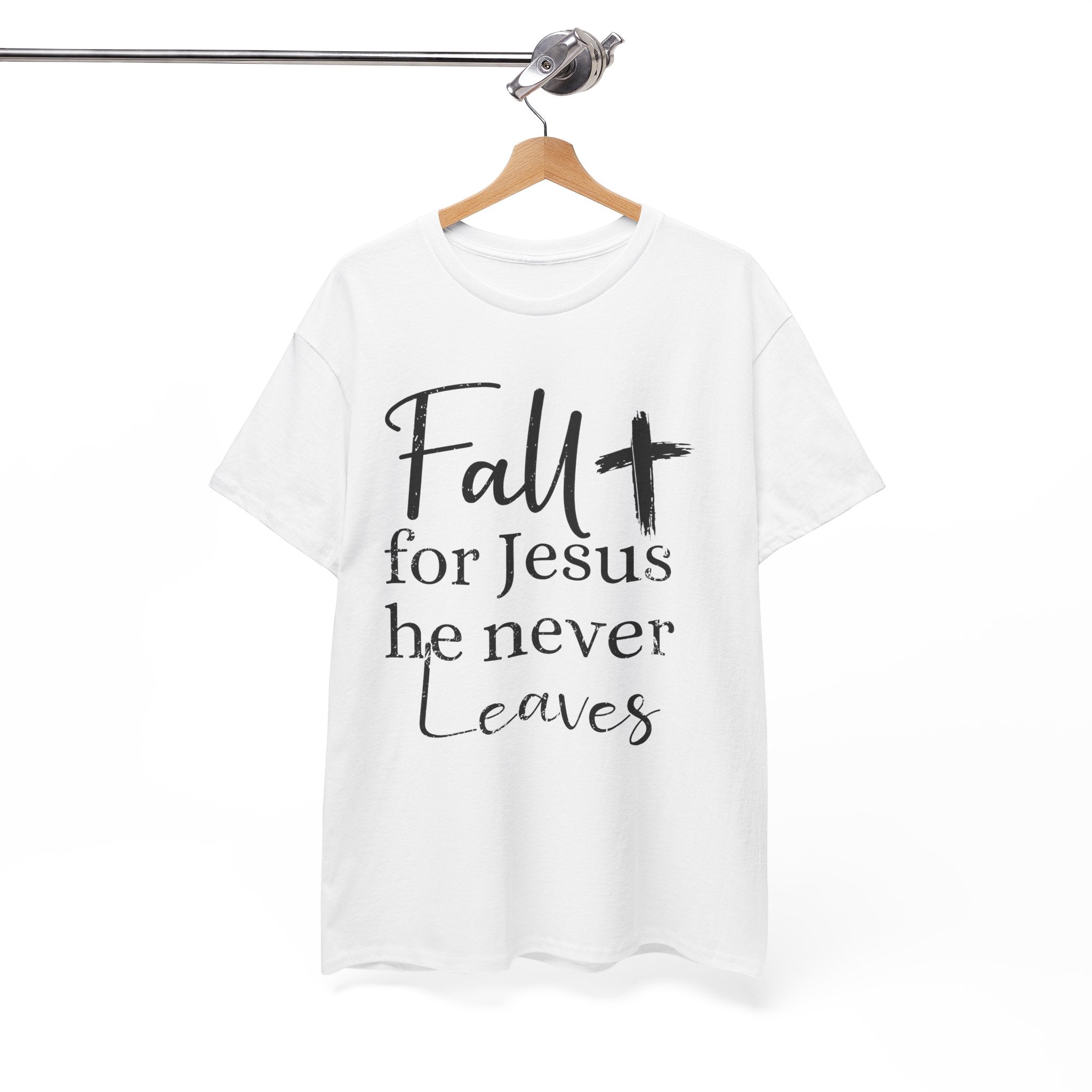 Fall for Jesus Pumpkin Church Unisex Cotton T-Shirt