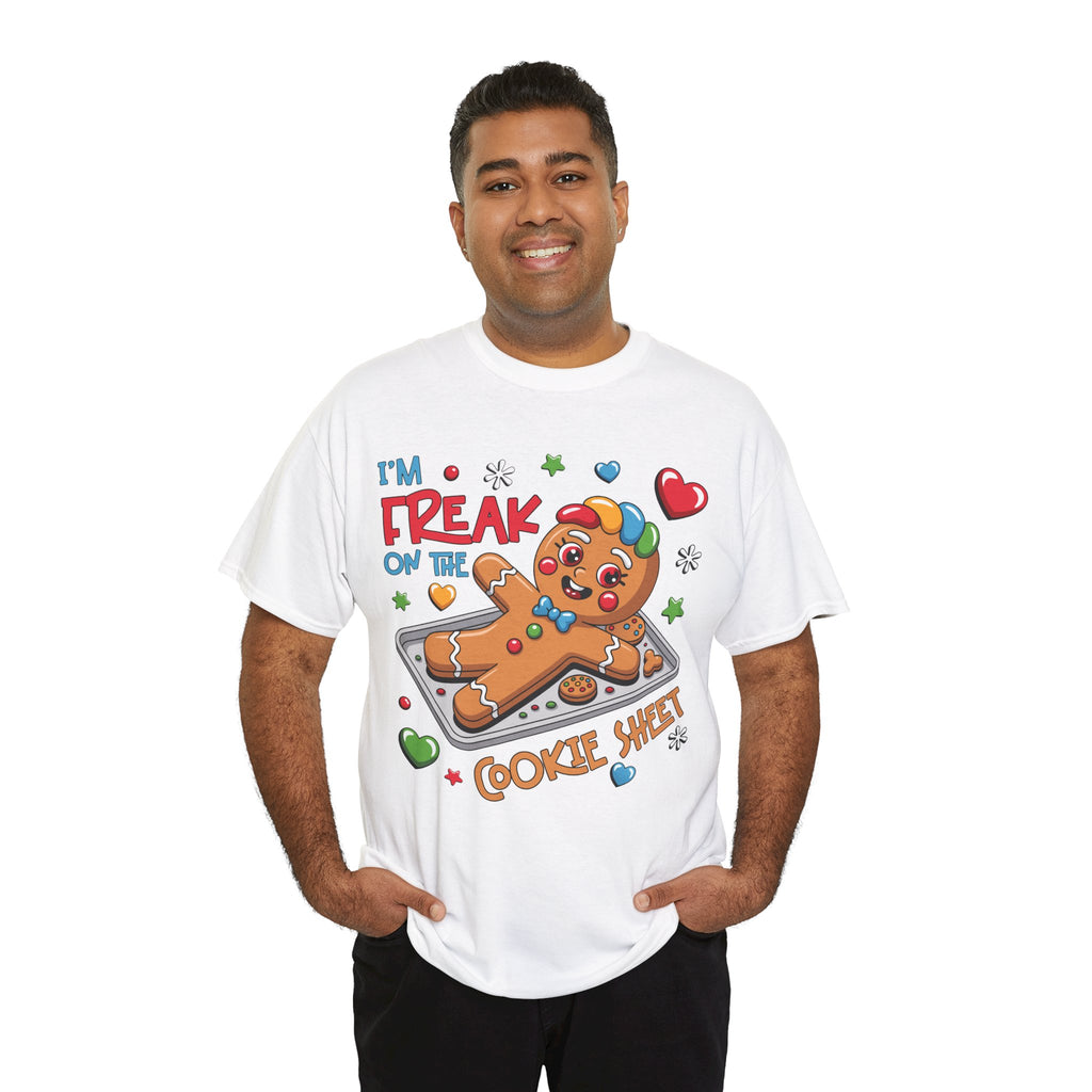 Gingerbread ‘I’m Freak on the Cookie Sheet’ Unisex Cotton Tee