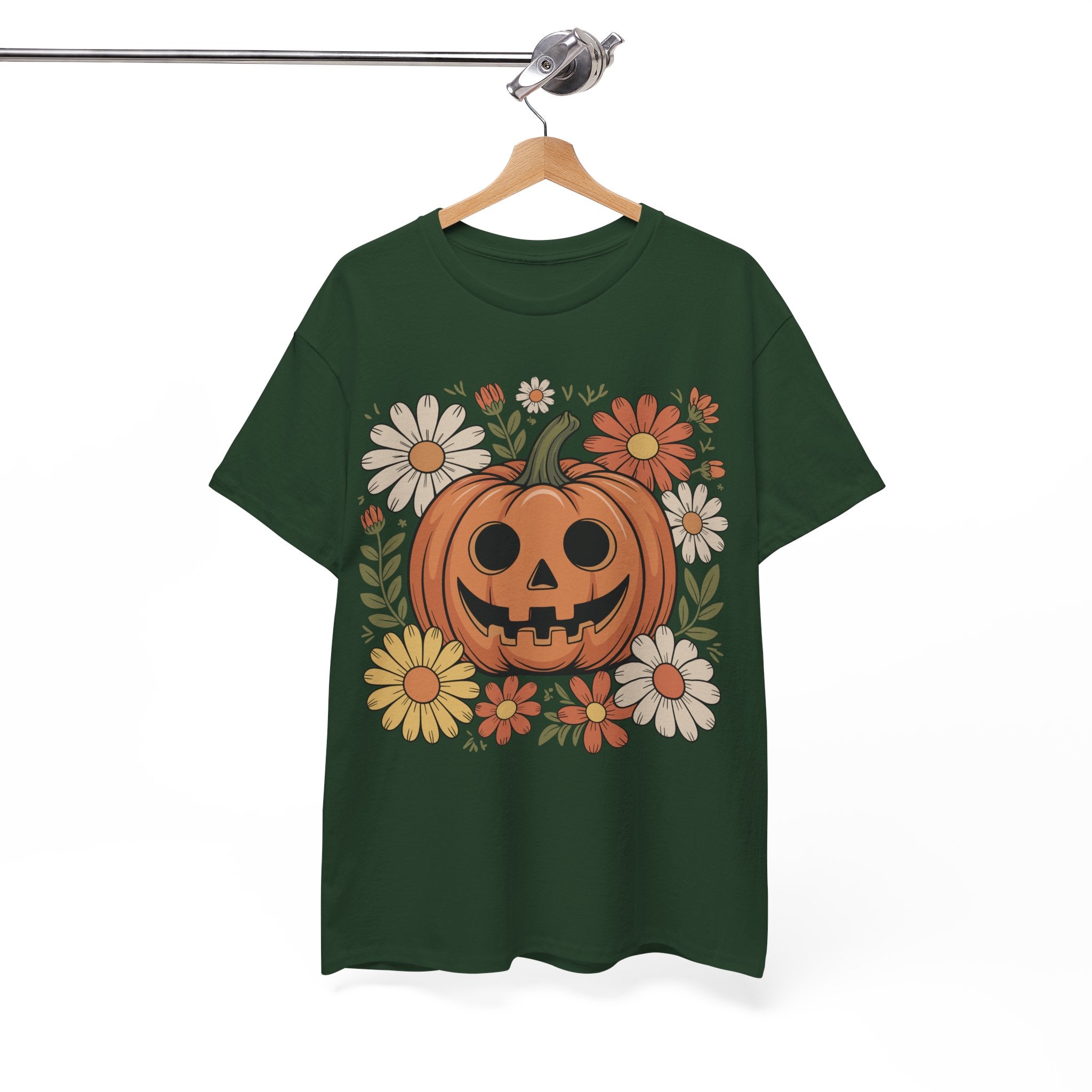 Halloween Pumpkin Unisex Cotton Tee