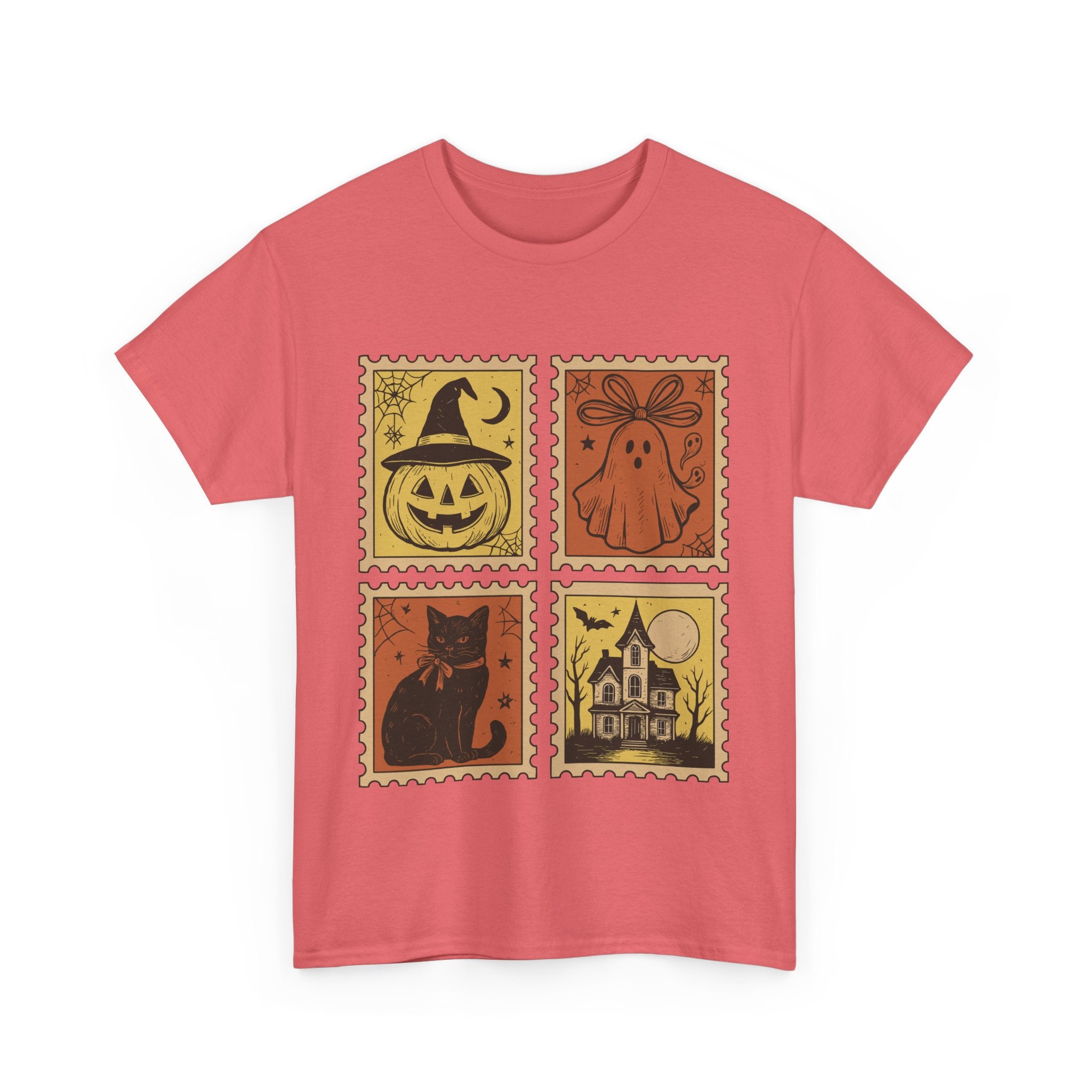 Halloween Stamp Design Unisex Heavy Cotton Tee