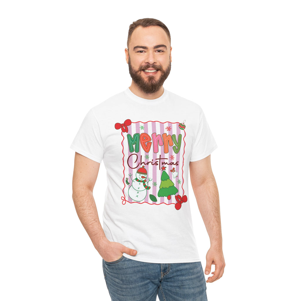 Christmas Snowman Unisex Cotton Tee
