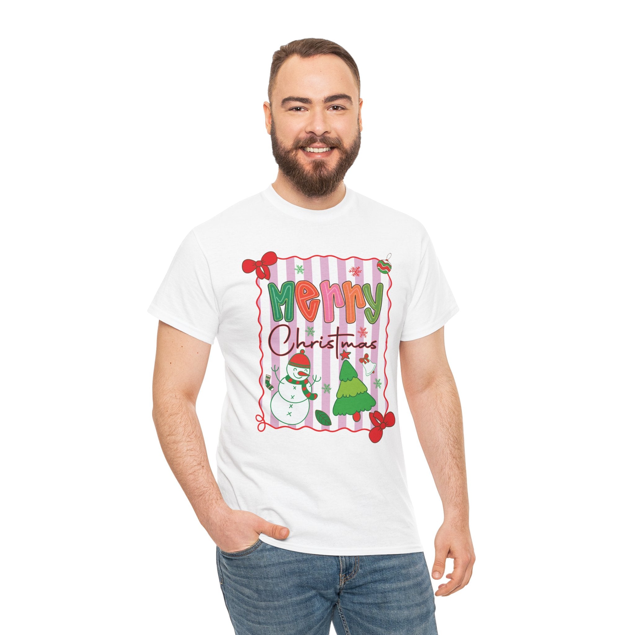 Christmas Snowman Unisex Cotton Tee
