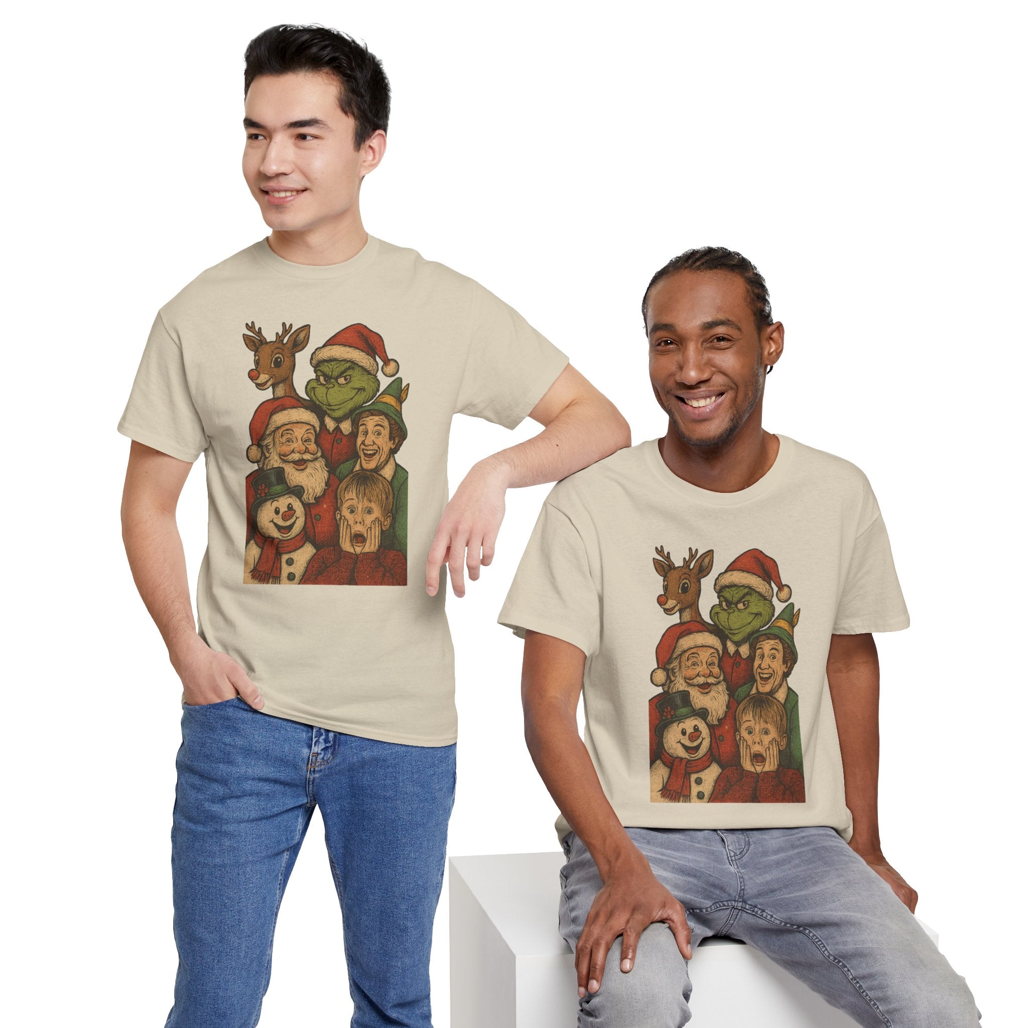 Christmas Icon Vintage Unisex Cotton Tee