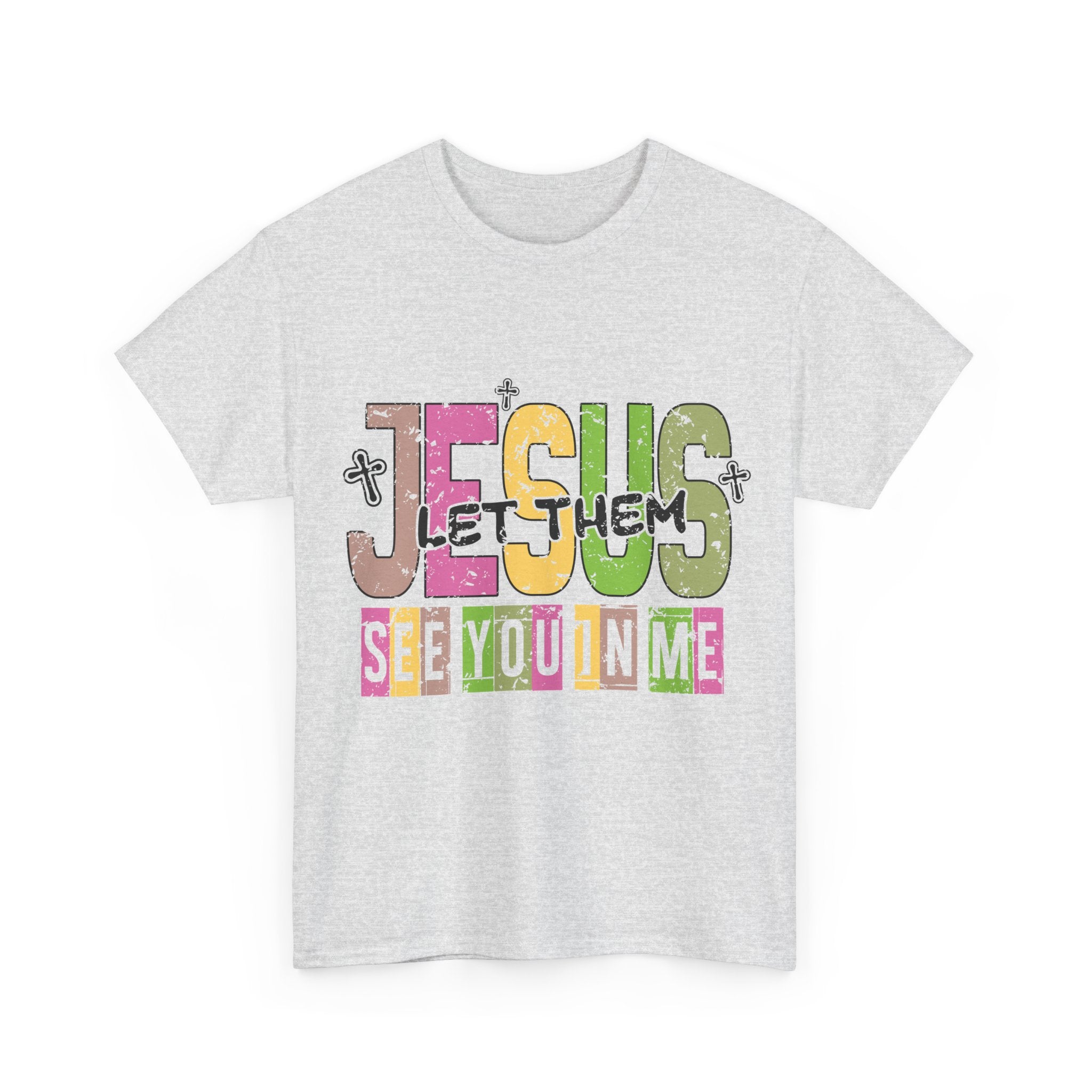 Jesus ‘See You In Me’ Distressed Pastel Unisex Cotton T-Shirt