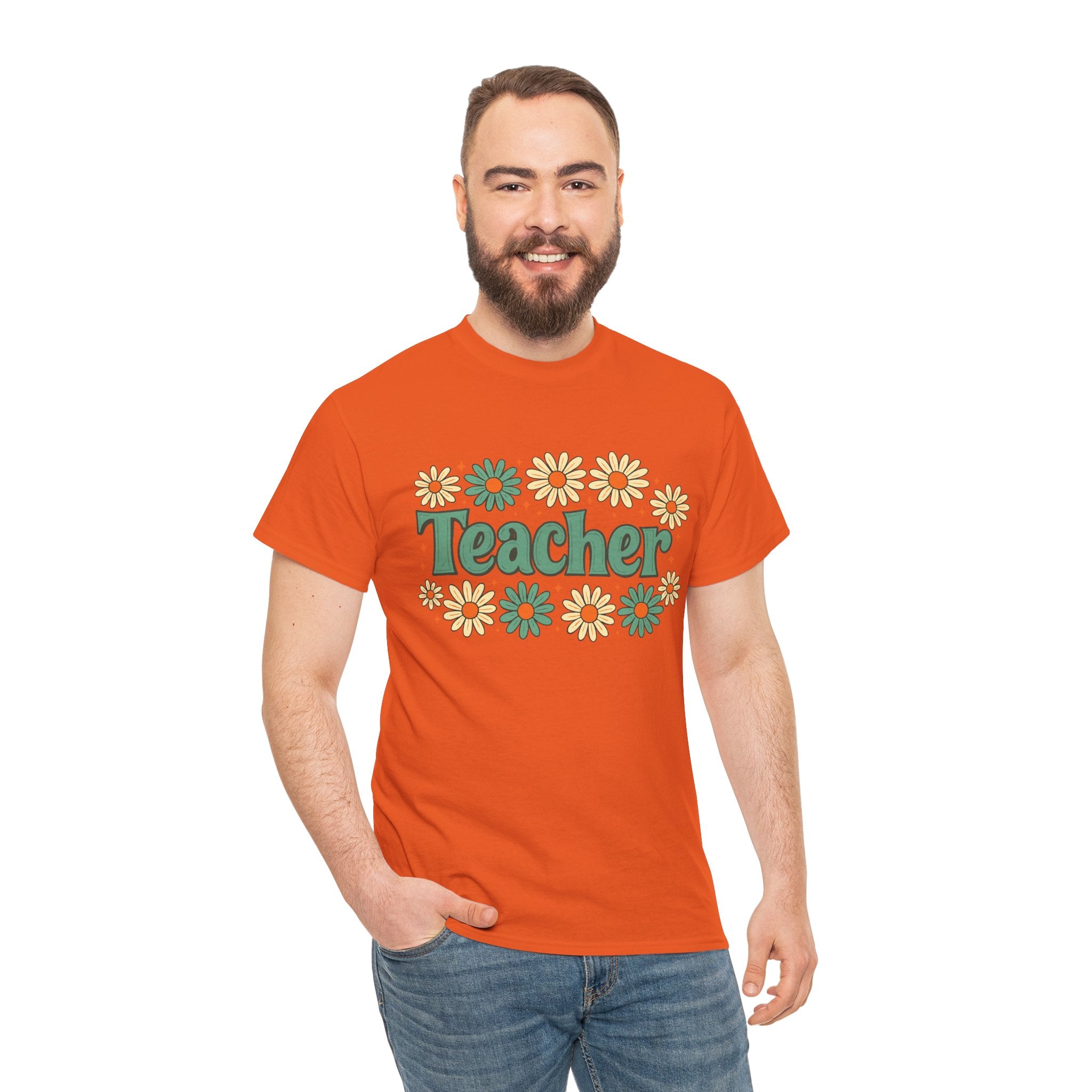 Floral Teacher Tee - Perfect Gift for Educators
