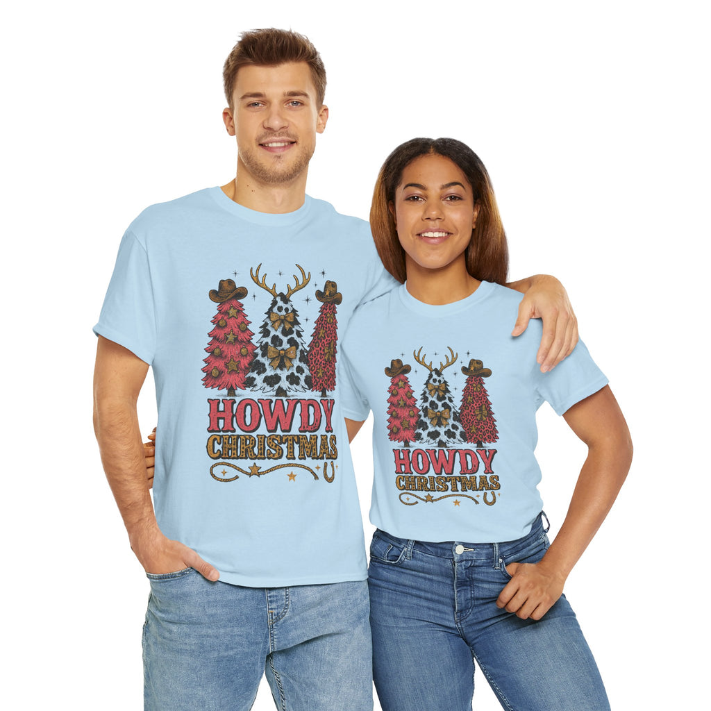 Western Christmas Unisex Cotton Tee