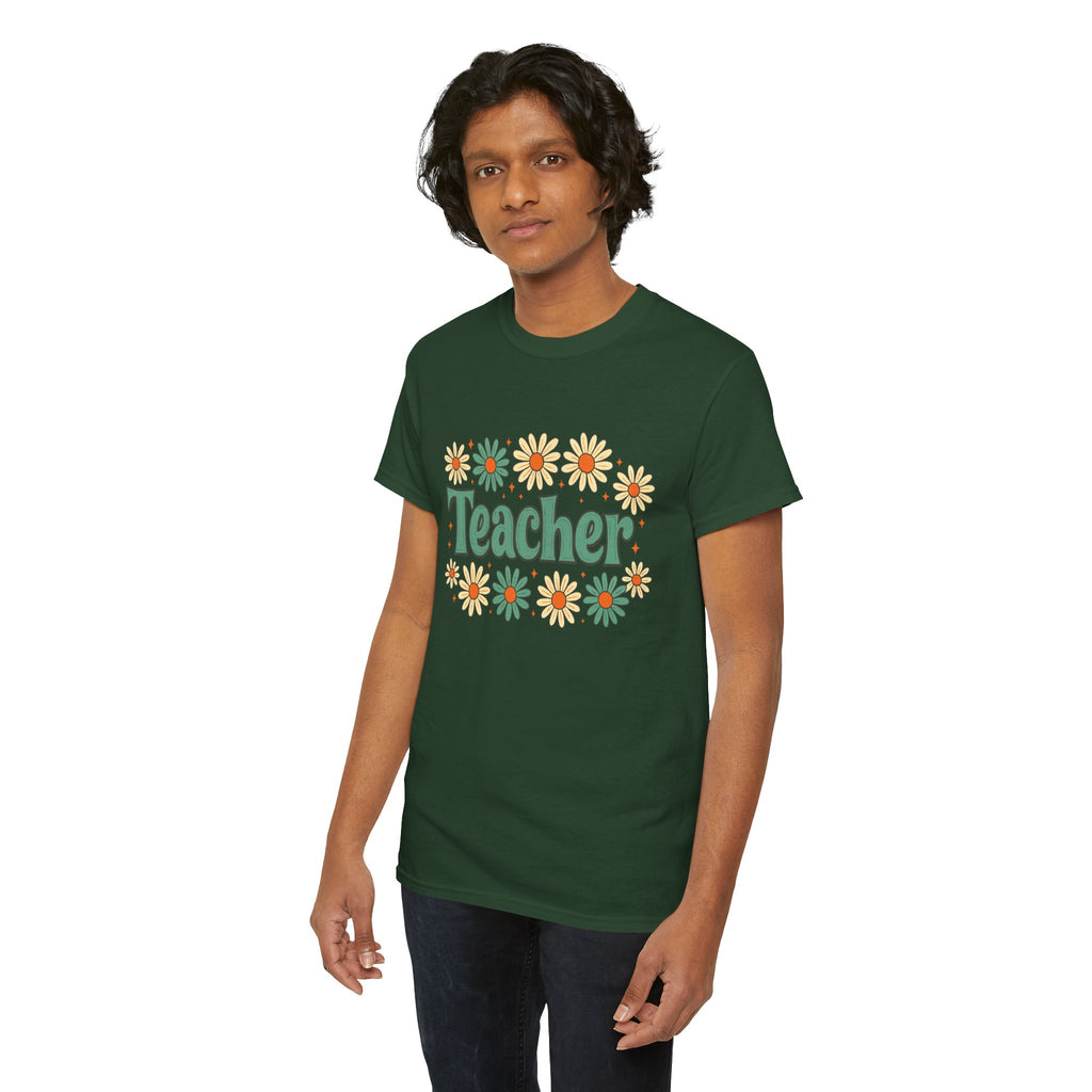 Floral Teacher Tee - Perfect Gift for Educators