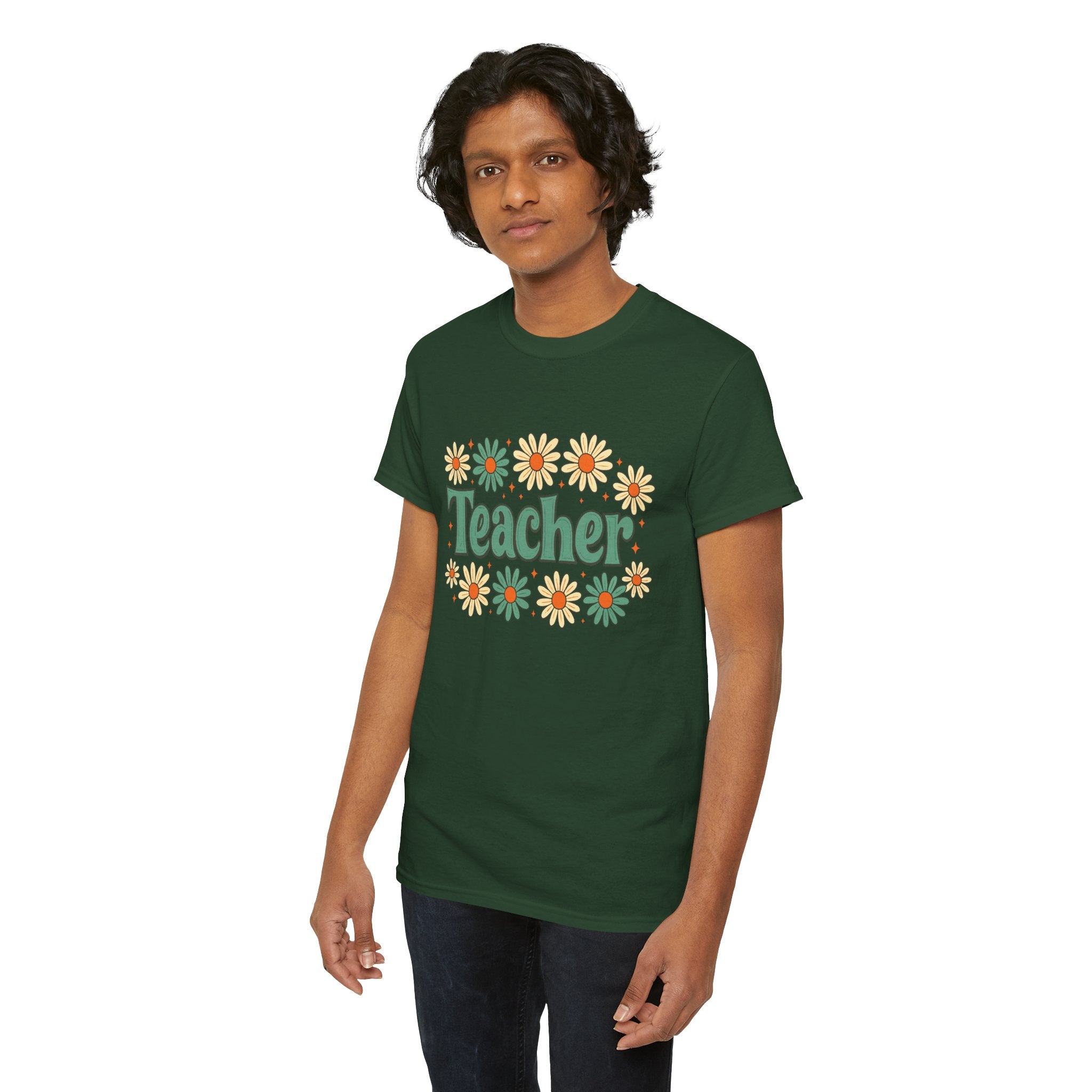 Floral Teacher Tee - Perfect Gift for Educators