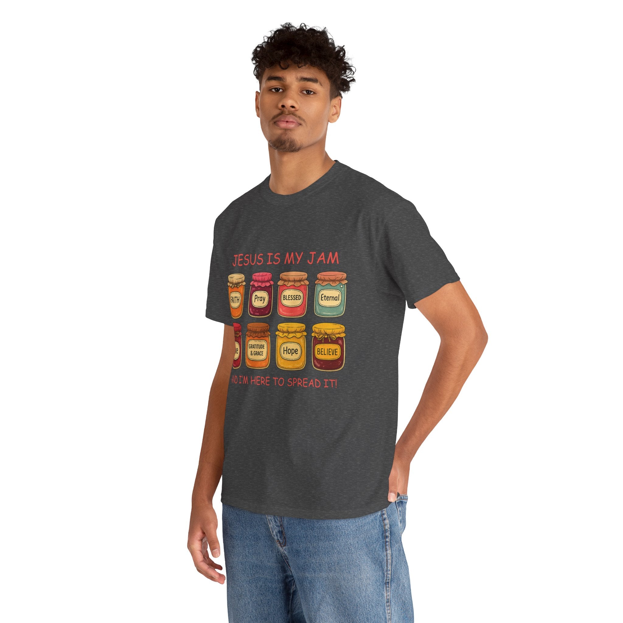 Jesus Is My Jam T-Shirt — Christian Faith Jam Jar Unisex Cotton Tee