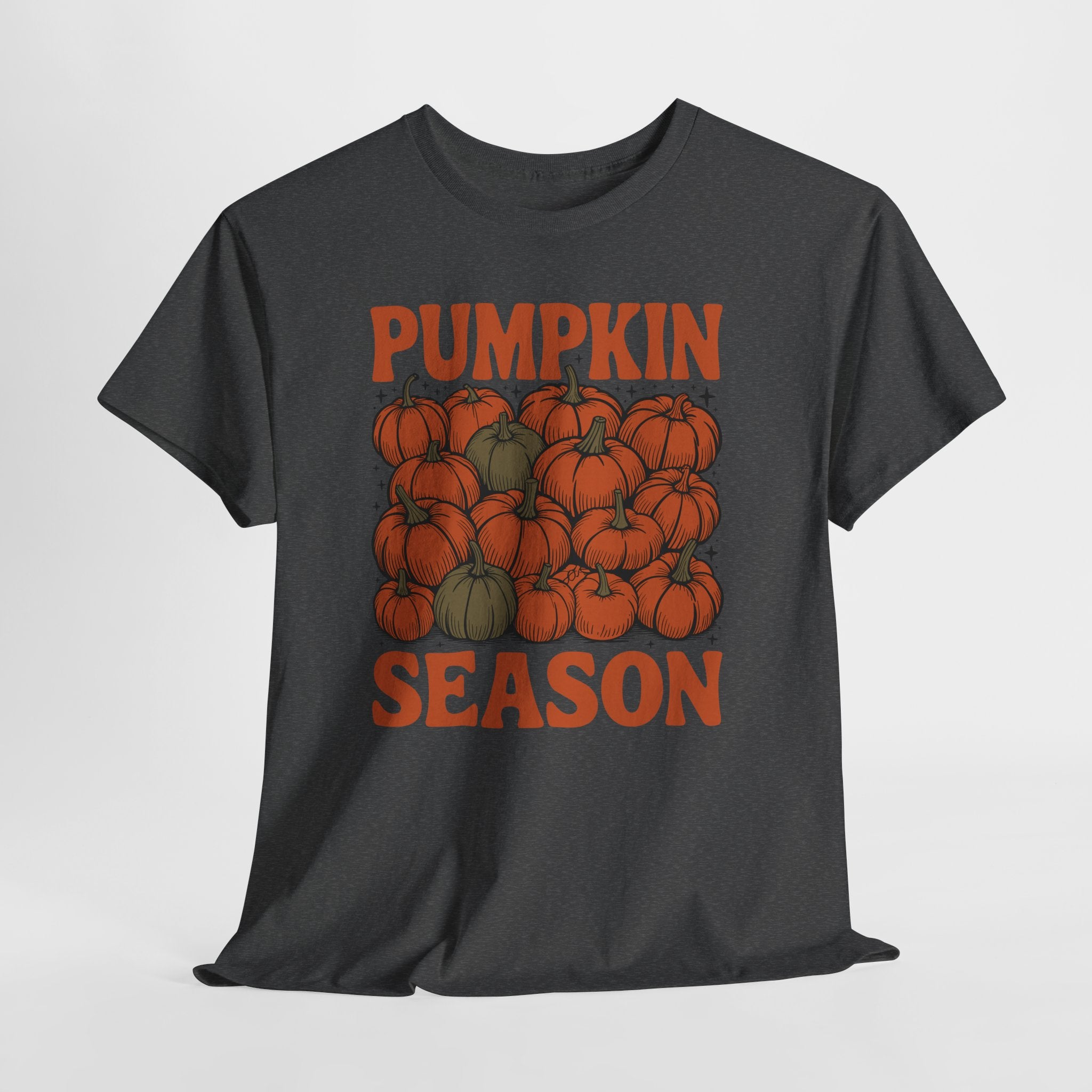 Pumpkin Season Tee — Fall Pumpkin Pile Unisex Cotton Tee