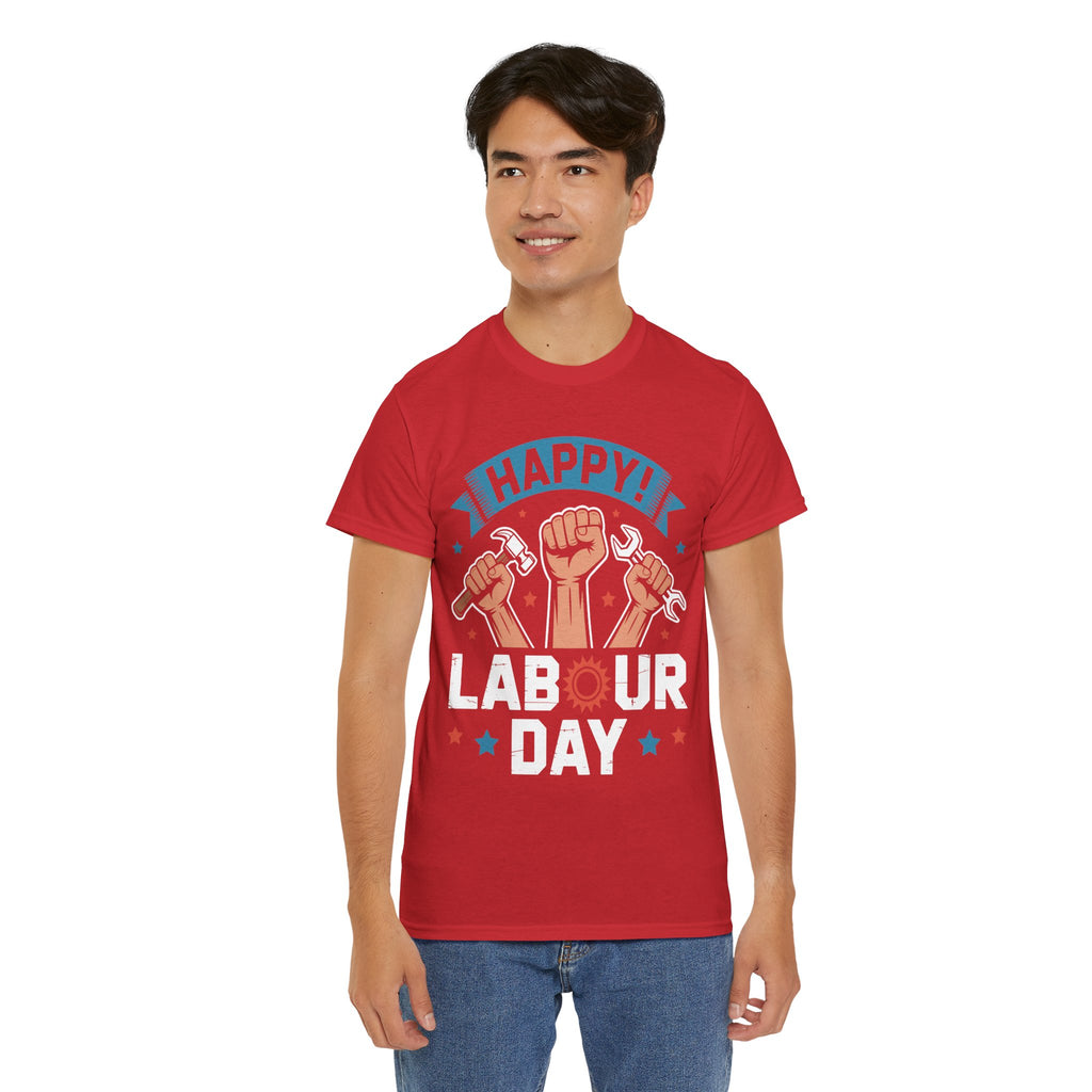 Happy US Labour Day Unisex Heavy Cotton T-Shirt