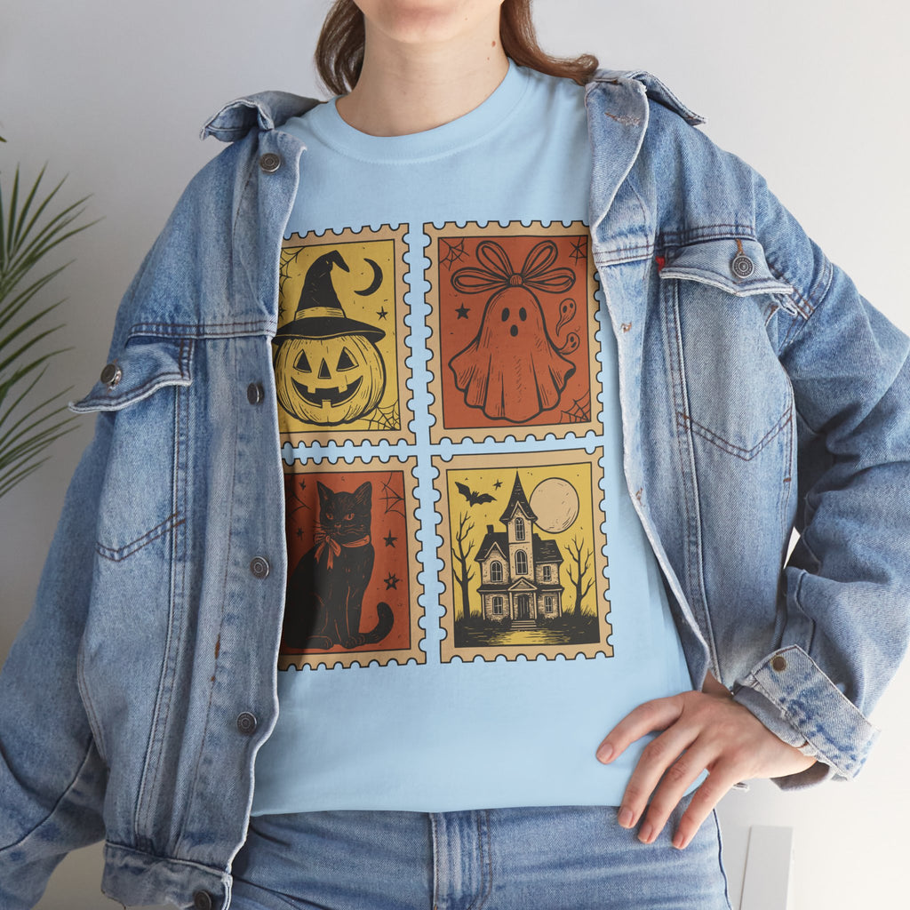 Halloween Stamp Collection Unisex Cotton Tee